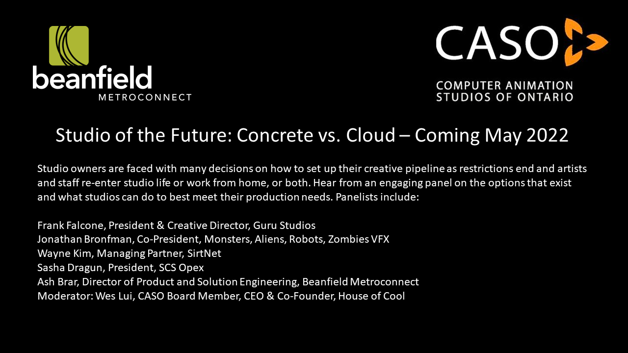 Studio of the Future: Concrete versus Cloud - May 2022