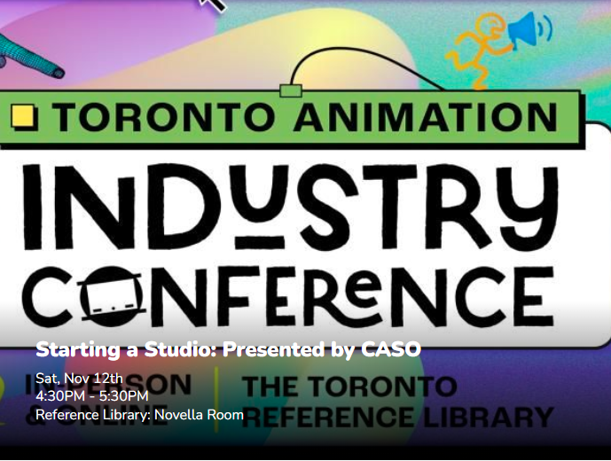 Starting a Studio: Presented by CASO @ TAAFIxIndustry Nov. 12, 2022
