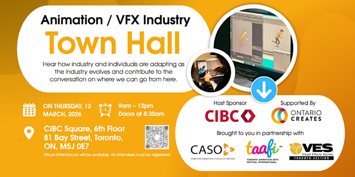 CASO I VES I TAAFI Animation &amp; VFX Town Hall, March 12, 2026