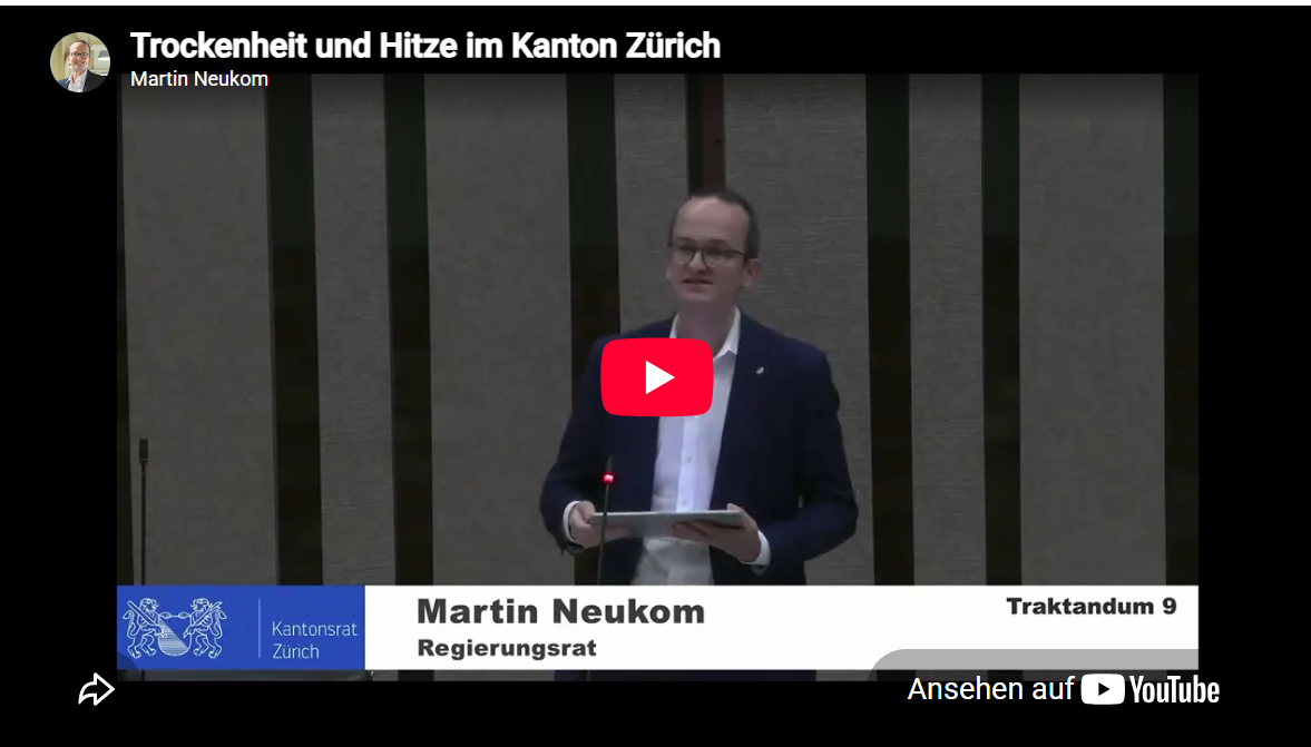 Auswirkungen der Trockenheit im Kanton Zürich
