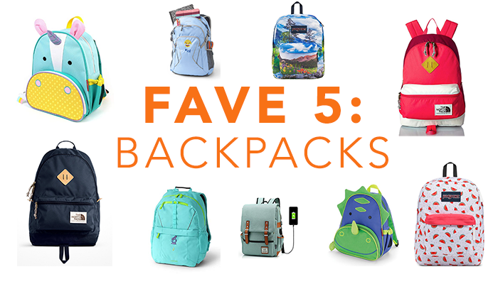 Fave 5: Backpacks
