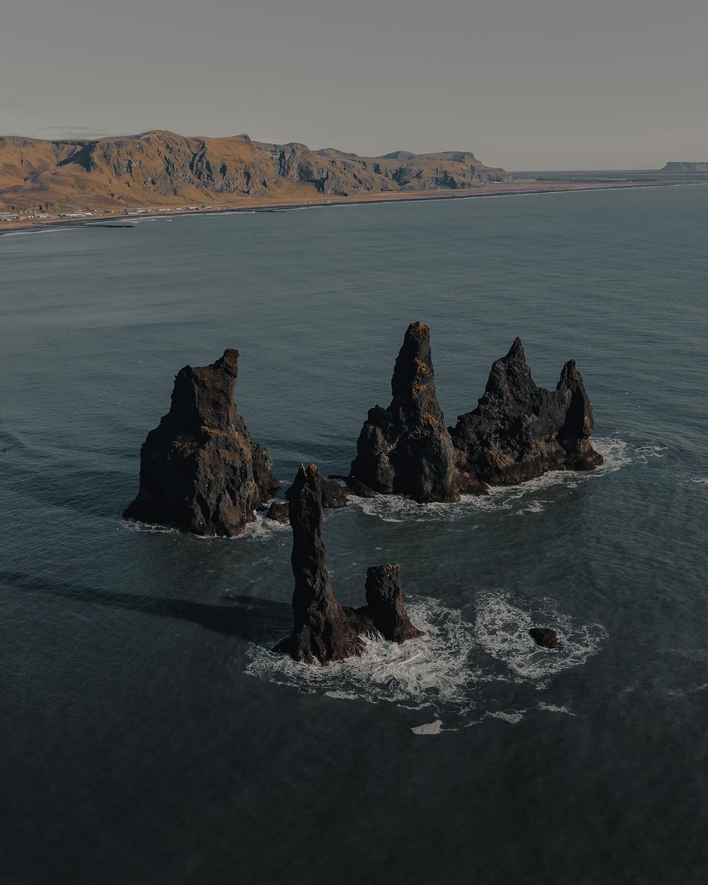 The best thing about Iceland is the diversity of the landscapes there. Not only do you have waterfalls, glaciers and volcanoes, but also a stunning coastline with some super striking features. These sea stacks are huge in real life - if you look clos