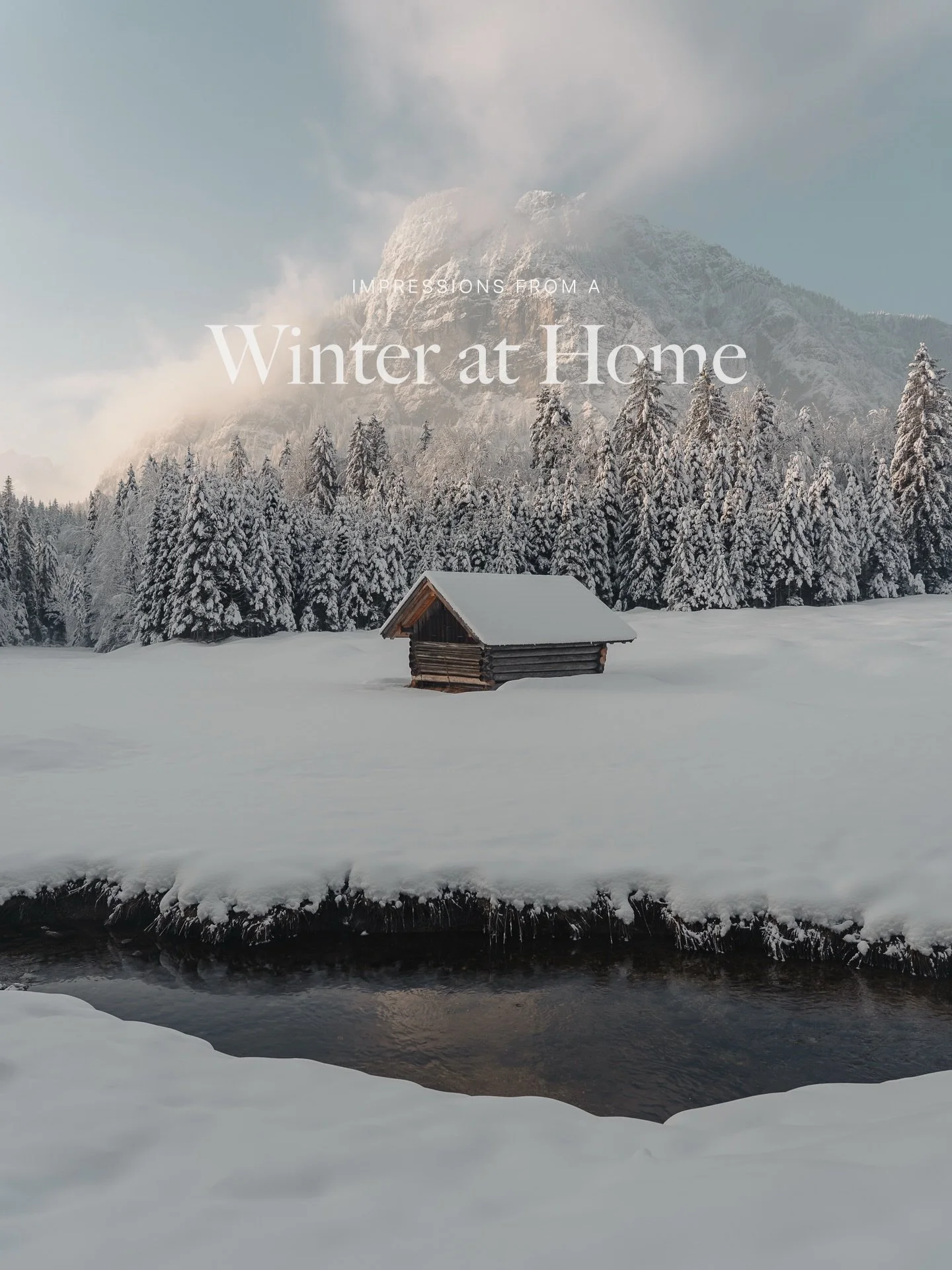 Impressions from a winter at home // there&rsquo;s something so calming about winter scenes in the mountains. The crunch of snow underfoot. The dry and bitter cold, followed up by a warm cup of coffee back home.