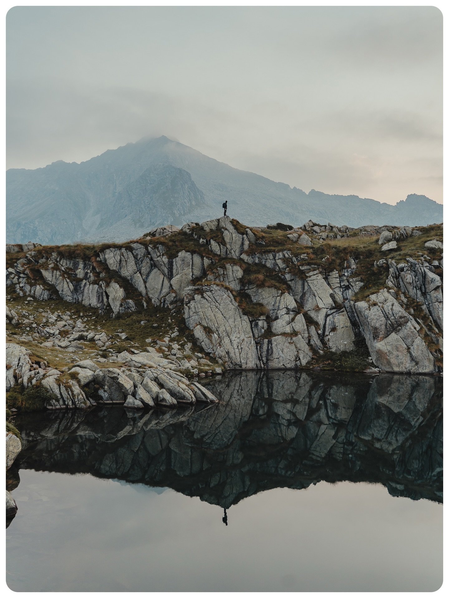 Thinking back to some warm summer missions in the Dolomites. Although I&rsquo;ve still yet to visit, this place somehow reminded me of how it might be in Norway: rugged moss covered rocks, crystal clear water and tons of overnight camping potential! 