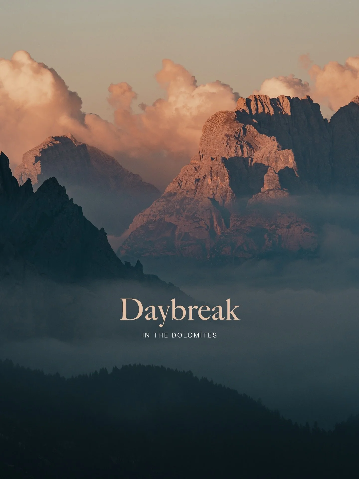 Daybreak in the Dolomites // changing hues and first light amongst some of Europe&lsquo;s most distinctive peaks. I spent an early morning wandering around here and enjoying the light show before heading back to the car for breakfast. The best way to