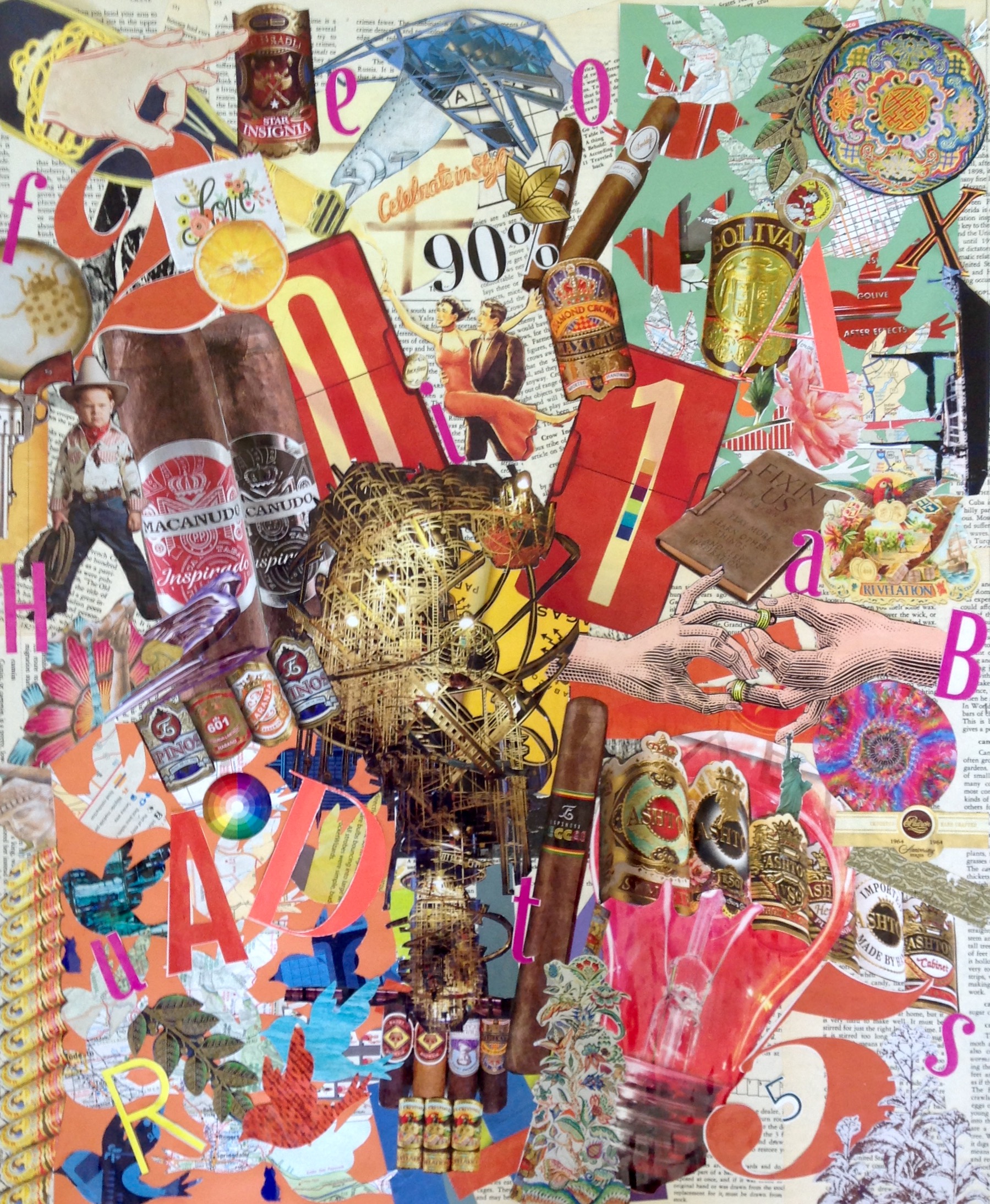 Collage on paper