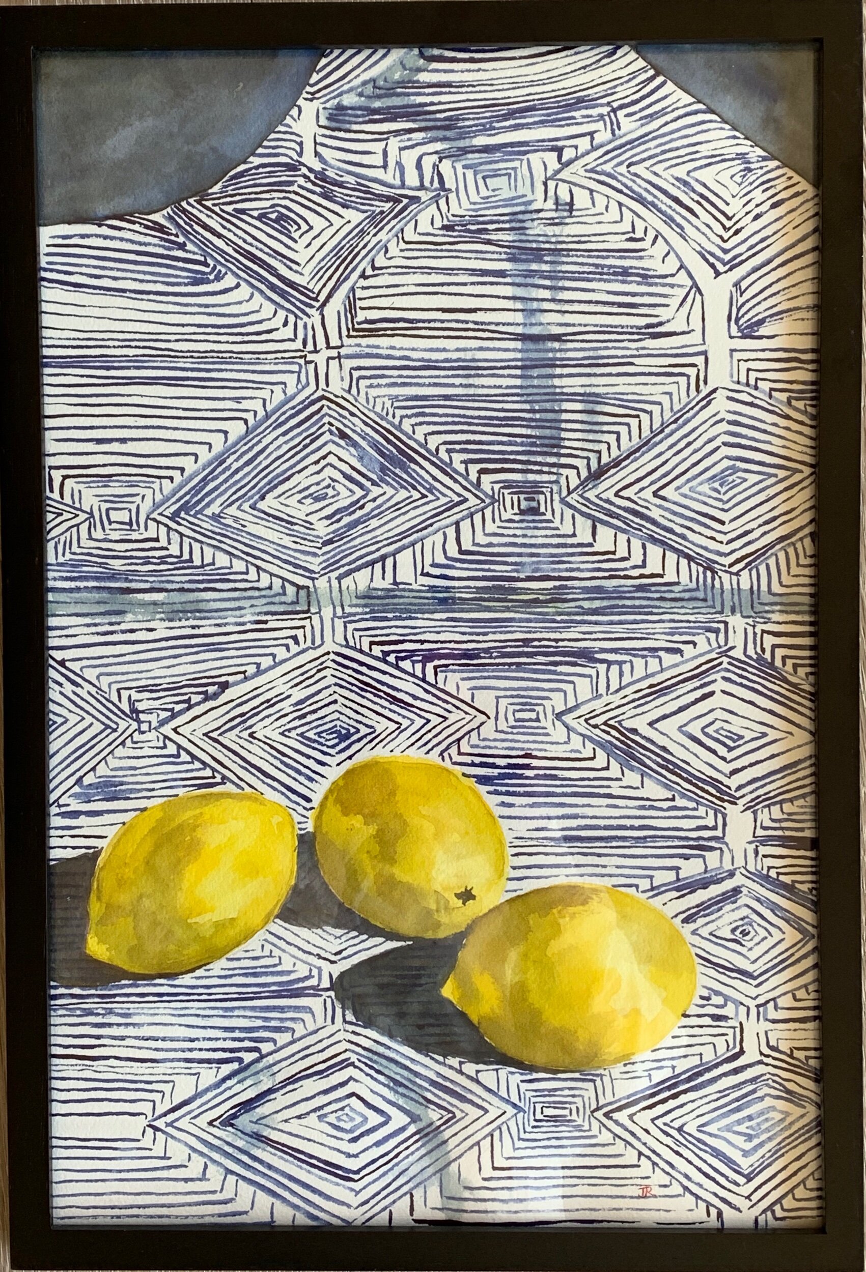 Lemons on Blue 11" X 17" $425