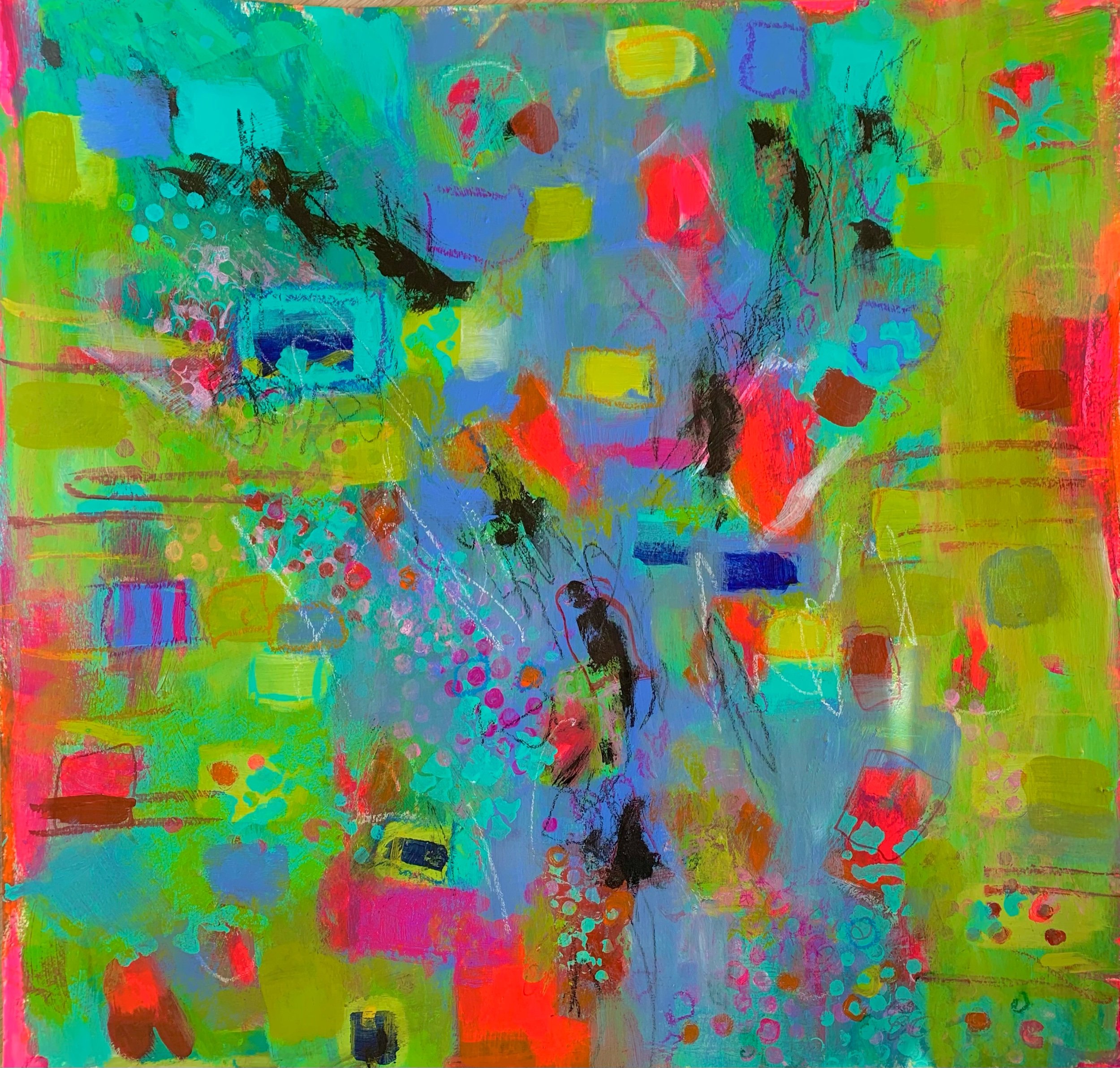 Down River Slowly 19" X 19" $395 unframed