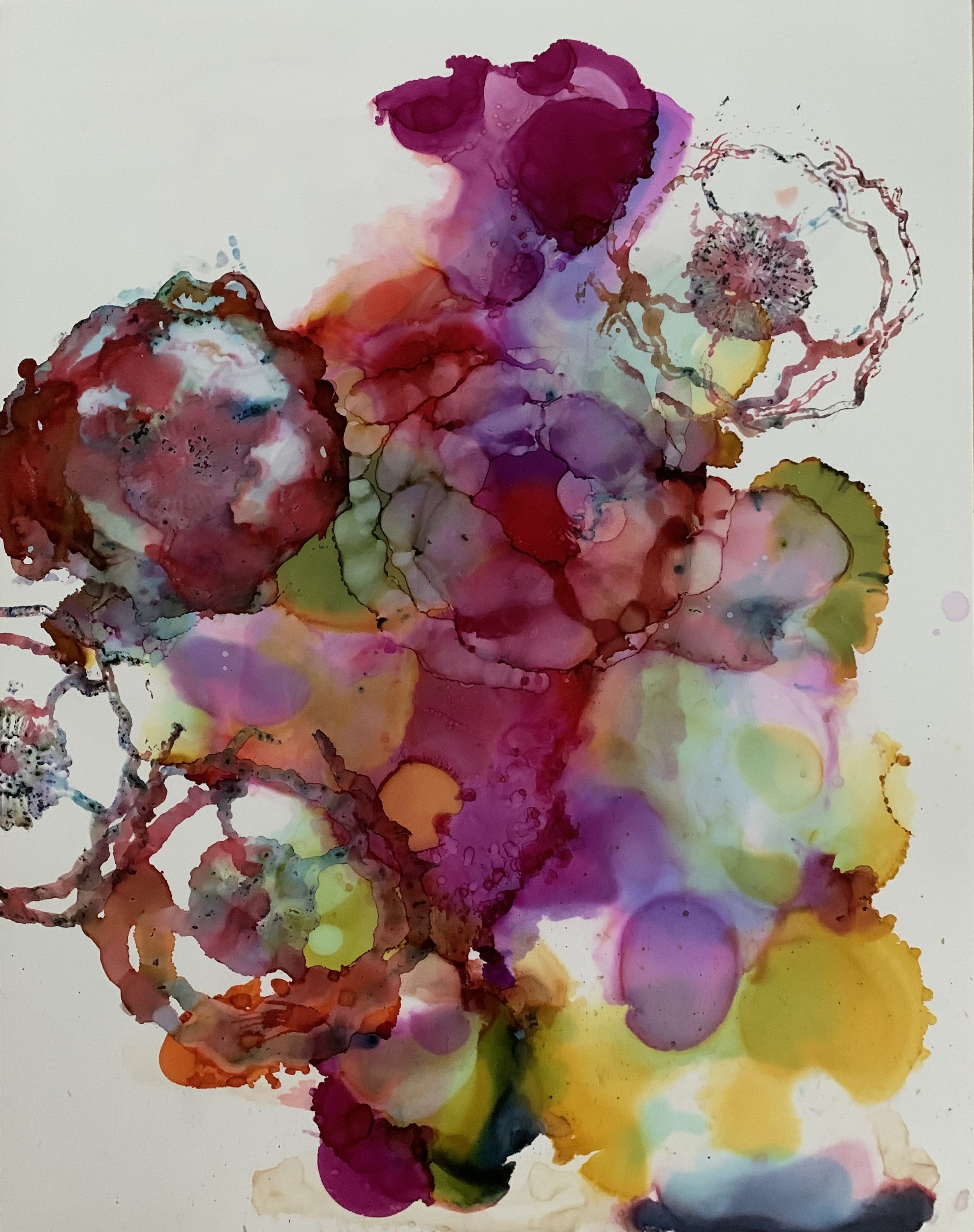 Alcohol ink Unframed. $100