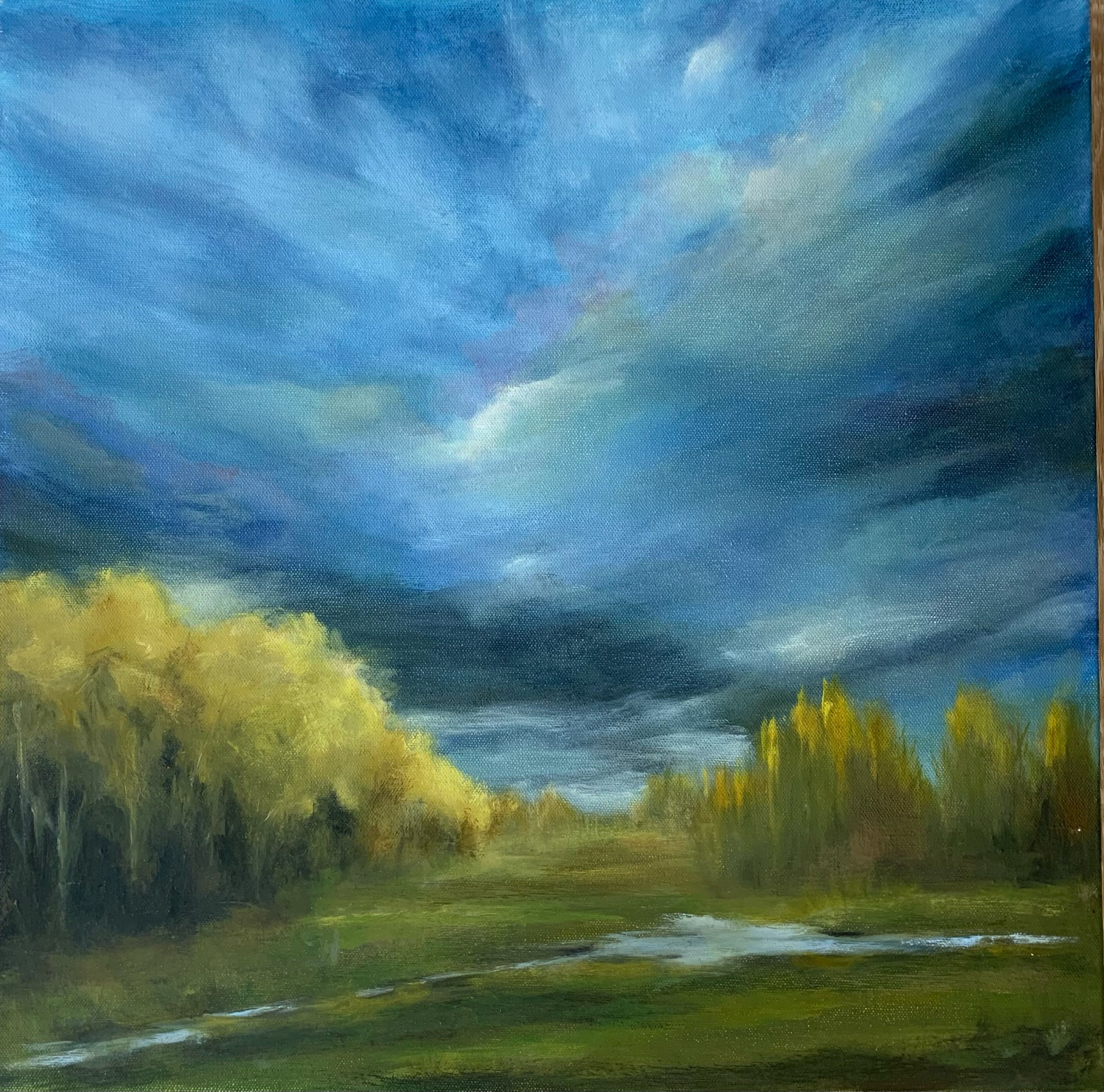 20” X 20” oil on gallery wrap canvas Evening Calm $535