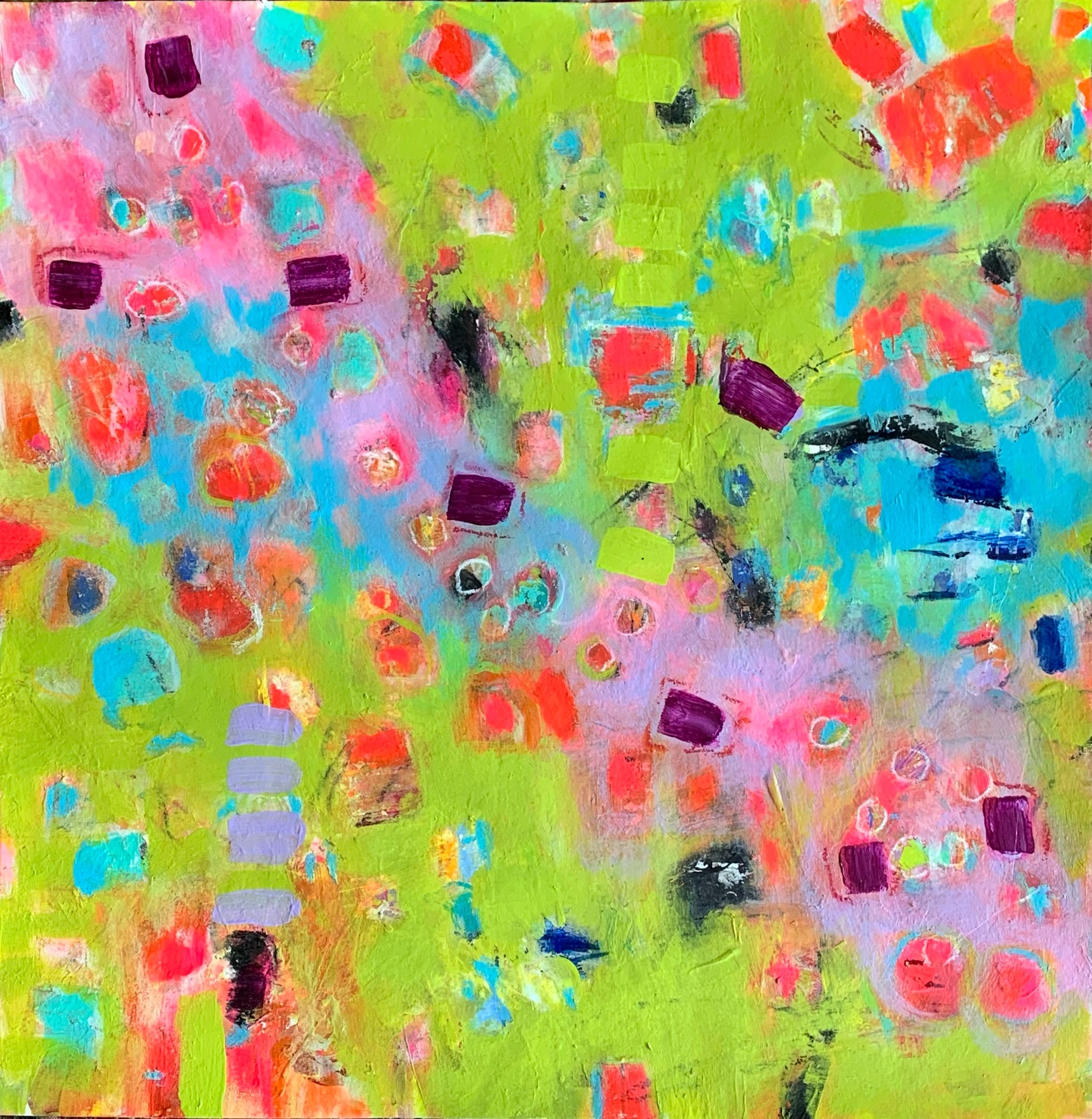 15.5” X 15.5” “I’m Gonna Be Popular” $395 unframed