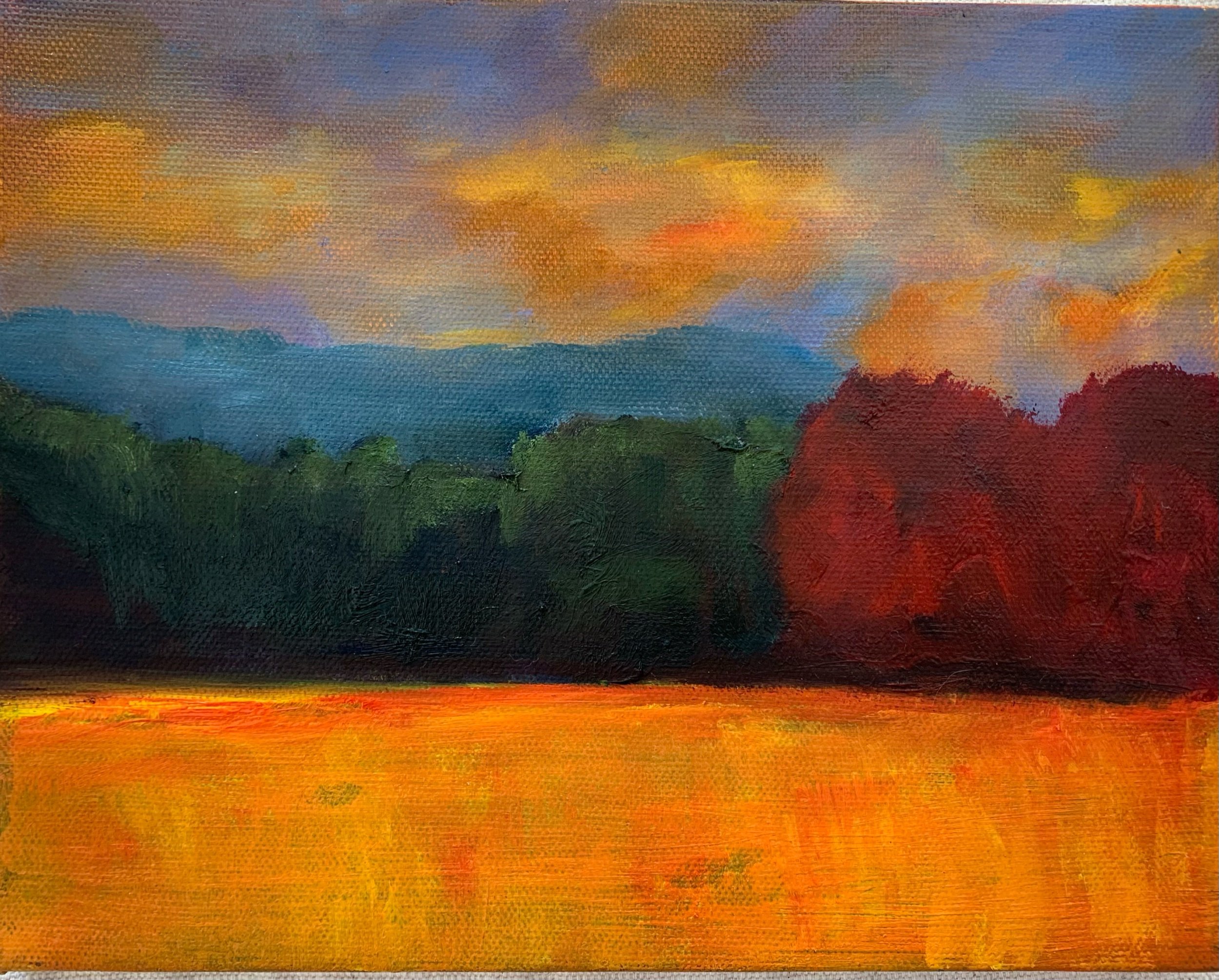 Crisp Day 8”X10” oil on canvas SOLD