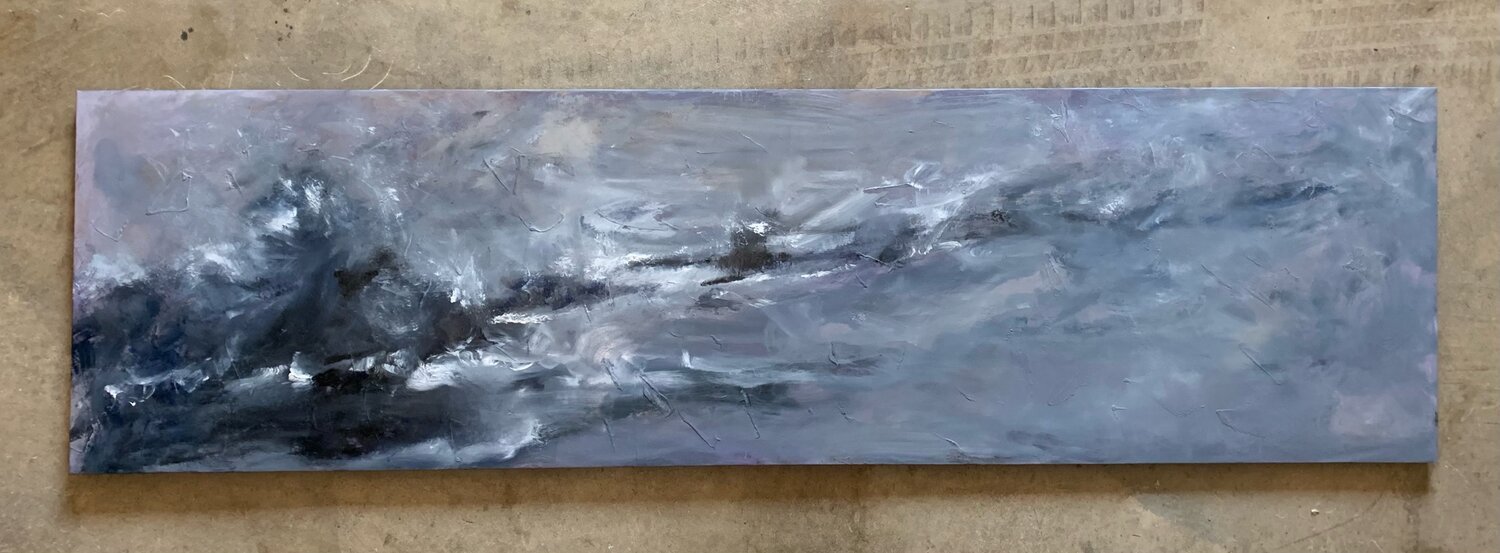 "The Storm" 72" X 20" on 1" gallery wrapped canvas $1100