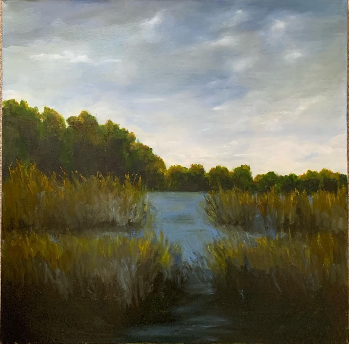 Mitchelville, S Carolina 36”X 36” oil on Gallery wrapped canvas $1200