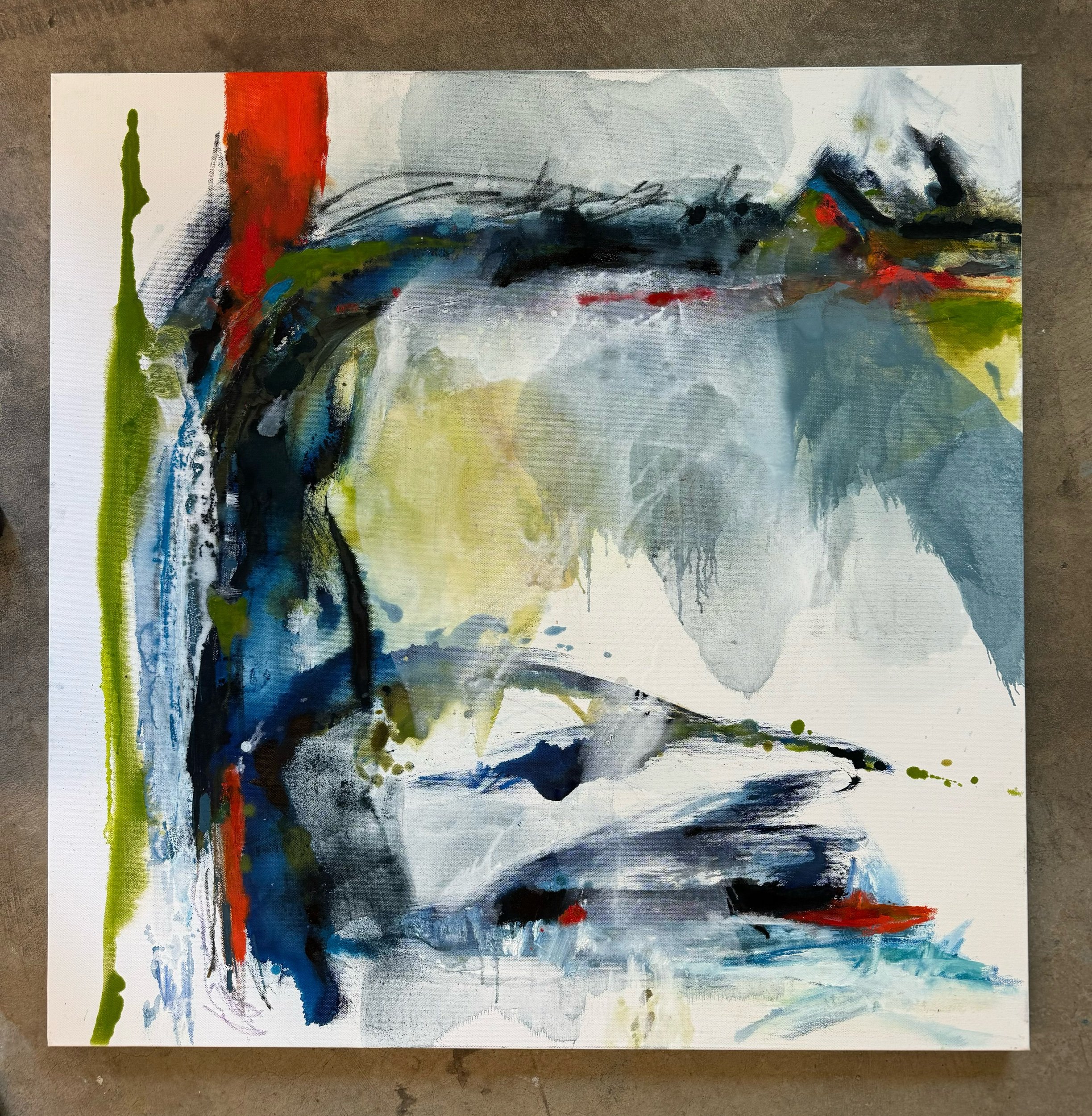Reflecting 36” X 36” oil on gallery wrapped canvas