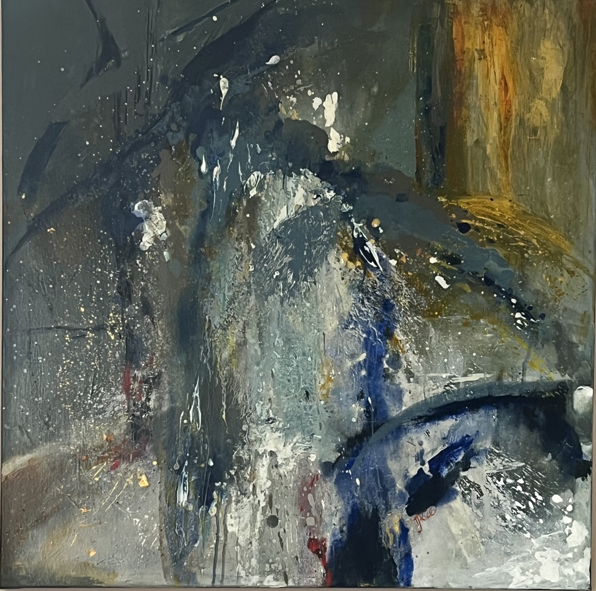 30” X 30” The Washing” oil on gallery wrapped canvas $1300