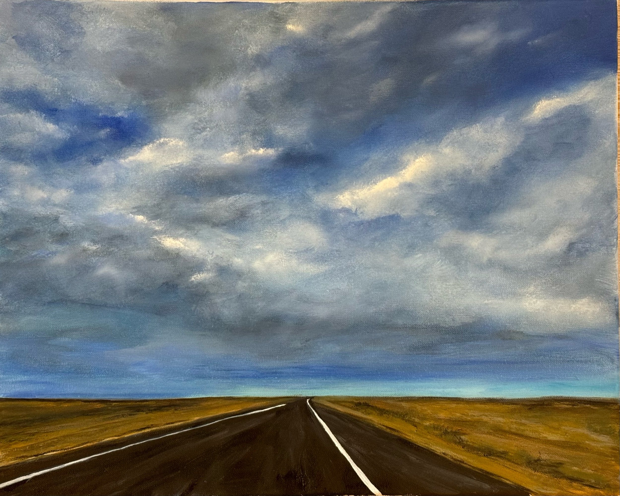 Kansas! (a.k.a. Long Way Gone) 16 X 20 $520 oil on canvas