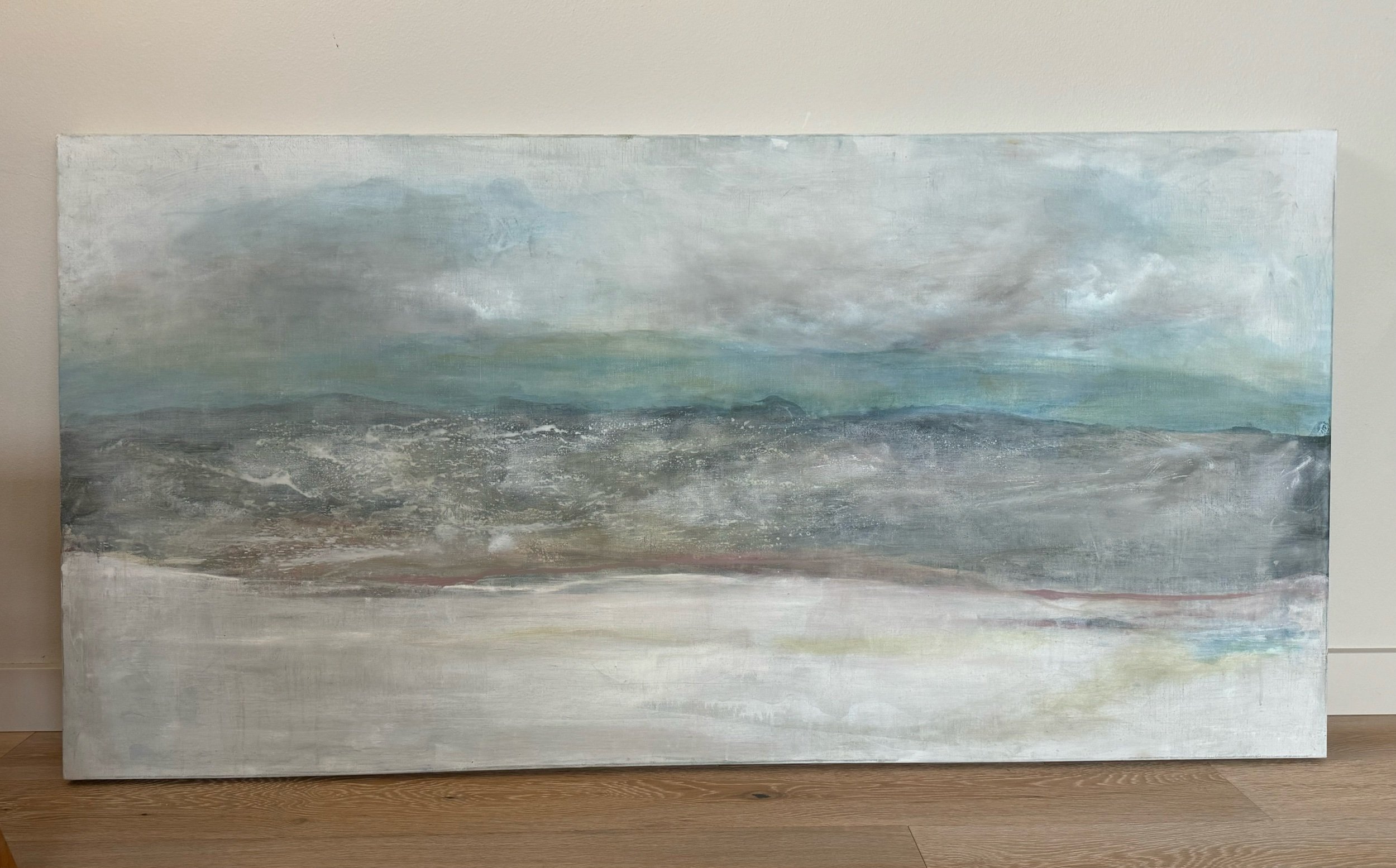 “The Moraine” 30” X 60” $1300 oil on canvas