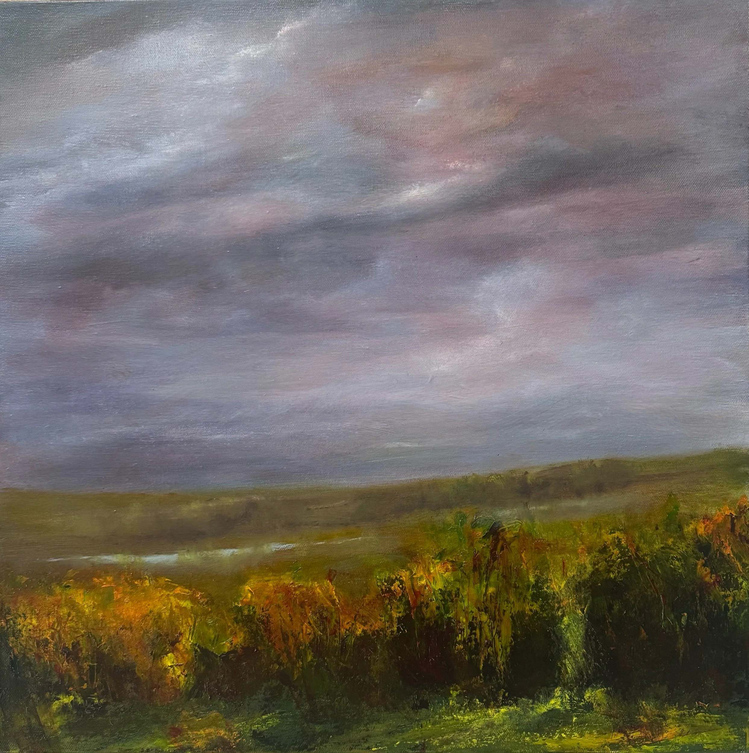 "Rest Stop" 20”X20” oil $595