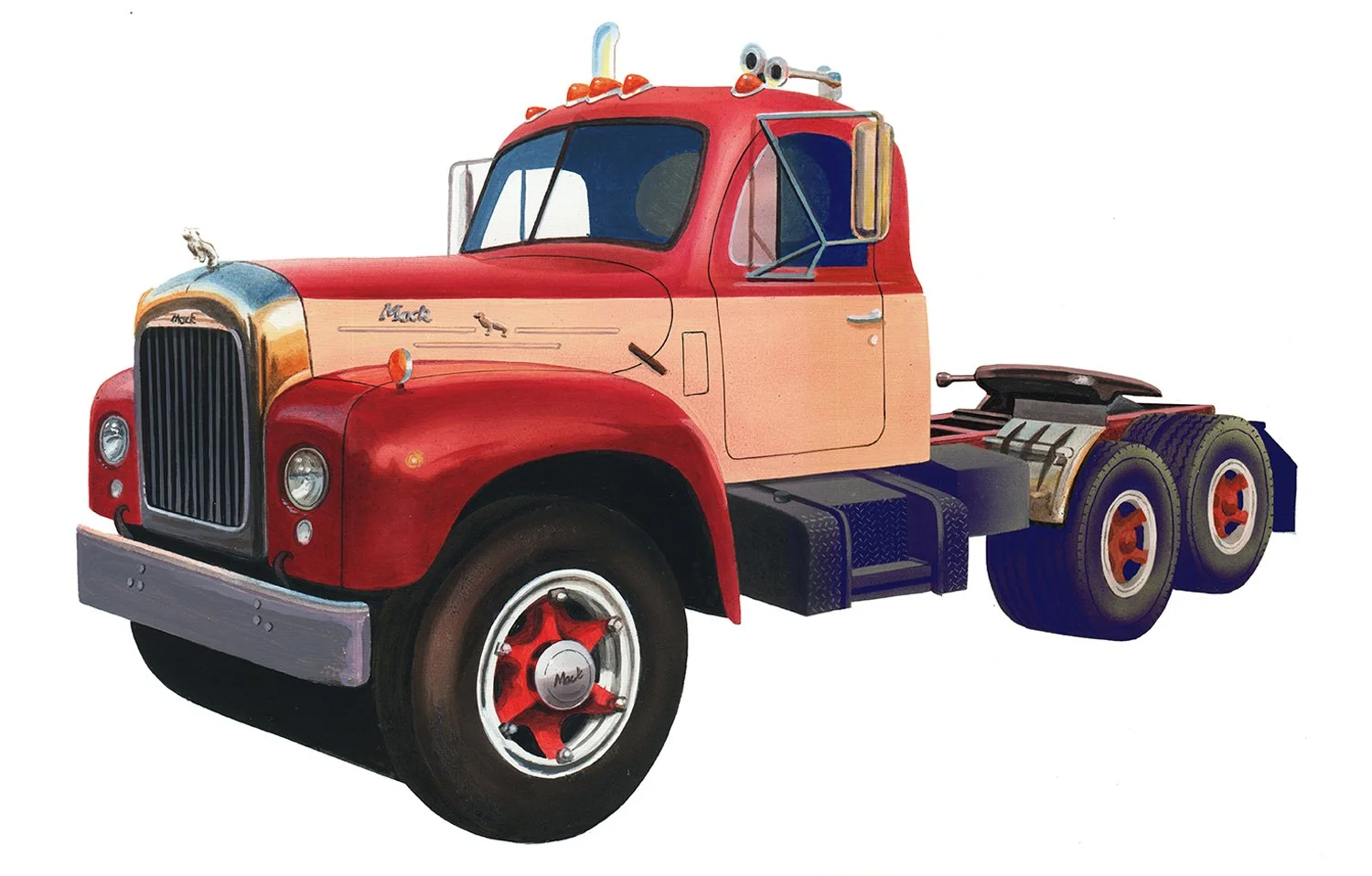 Mack B-61 in Acrylics (WIP)