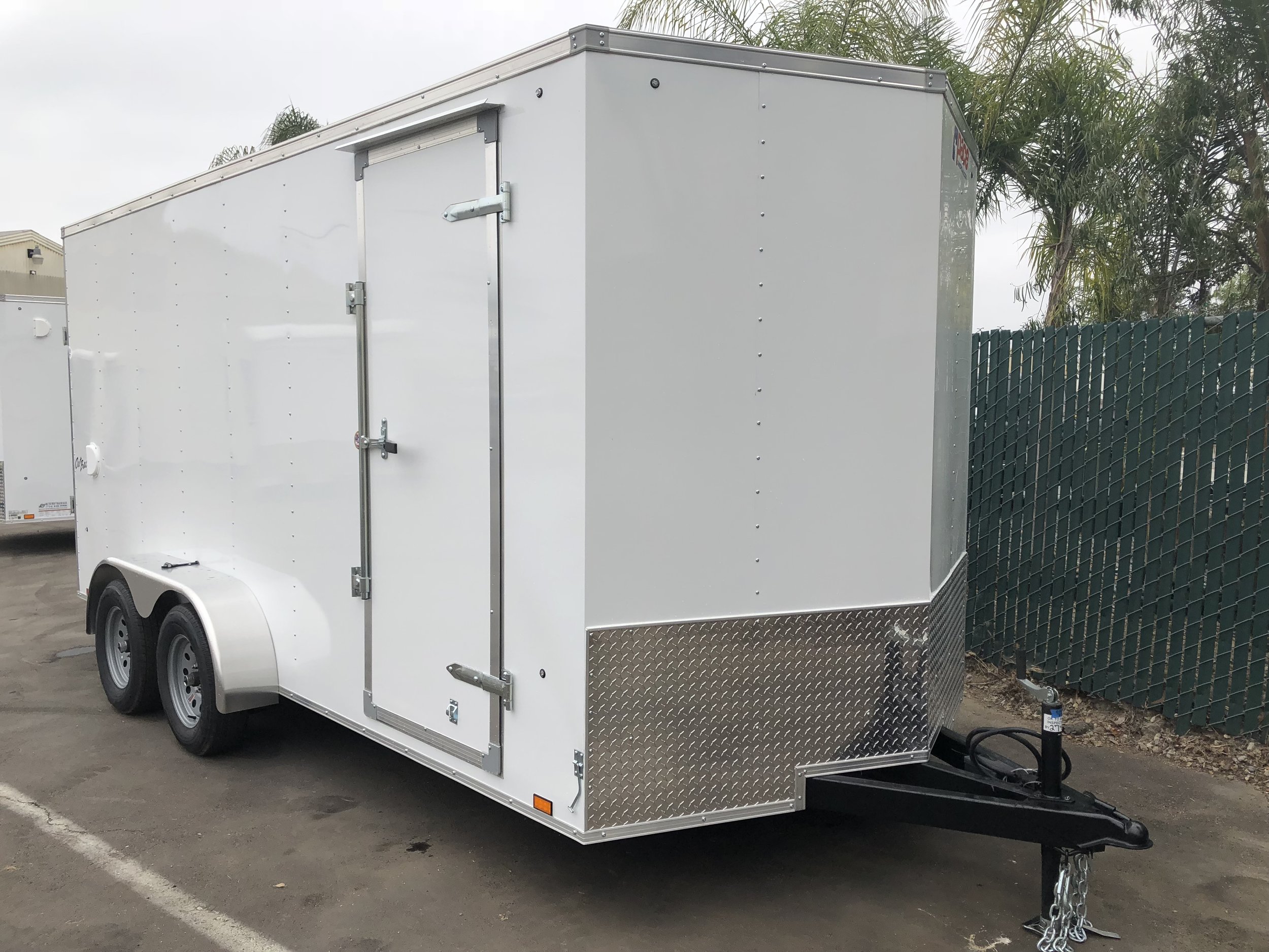 7x16 Tandem V-Front - Side Door / Ramp Door