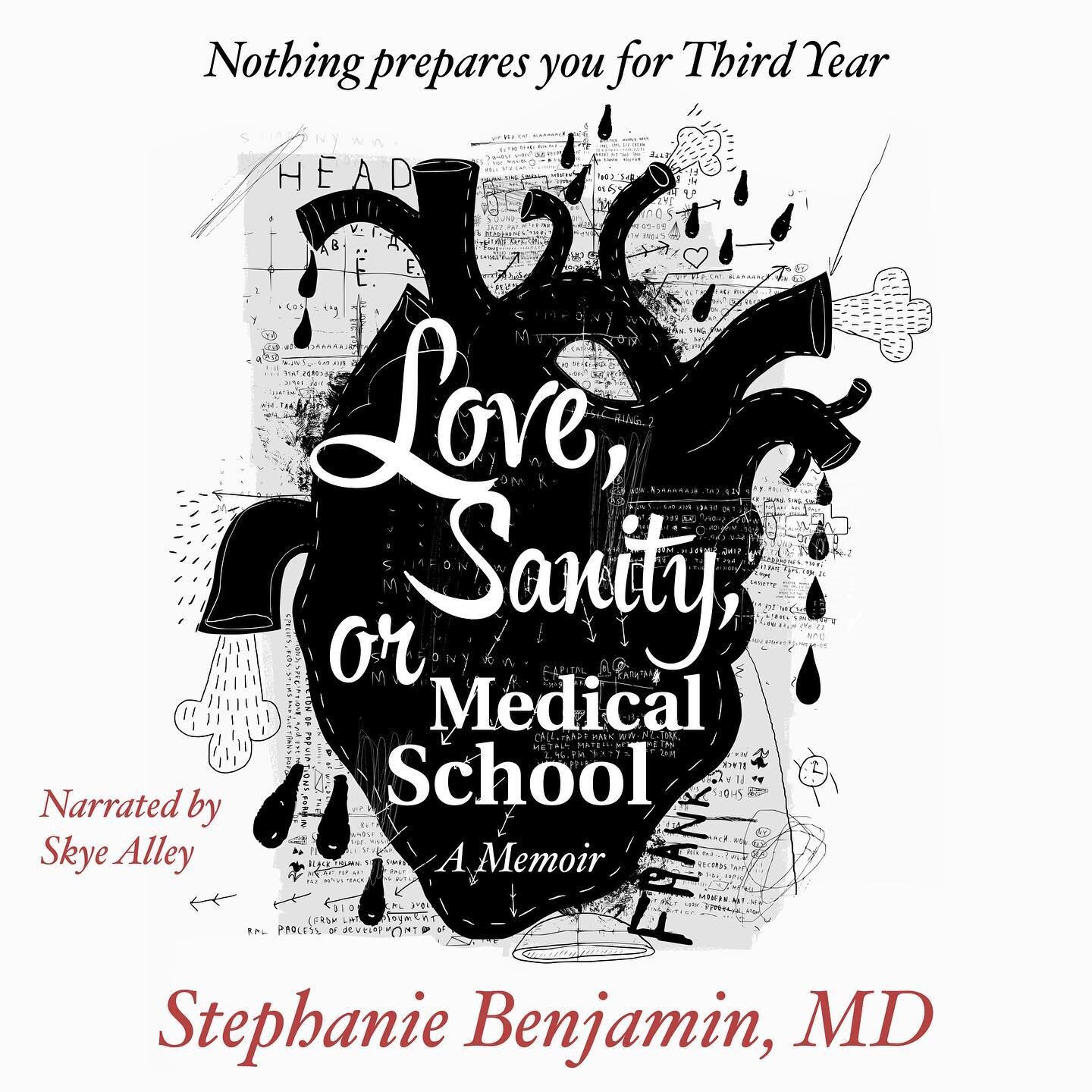 My dramedy memoir Love, Sanity, or Medical School is FINALLY available as an audiobook on @audible , Amazon, and iTunes!!! 📚👂🏻✍🏻 
DM me for a FREE Audible promo code! 
Thank you for supporting my writing and feel free to leave a review afterwards