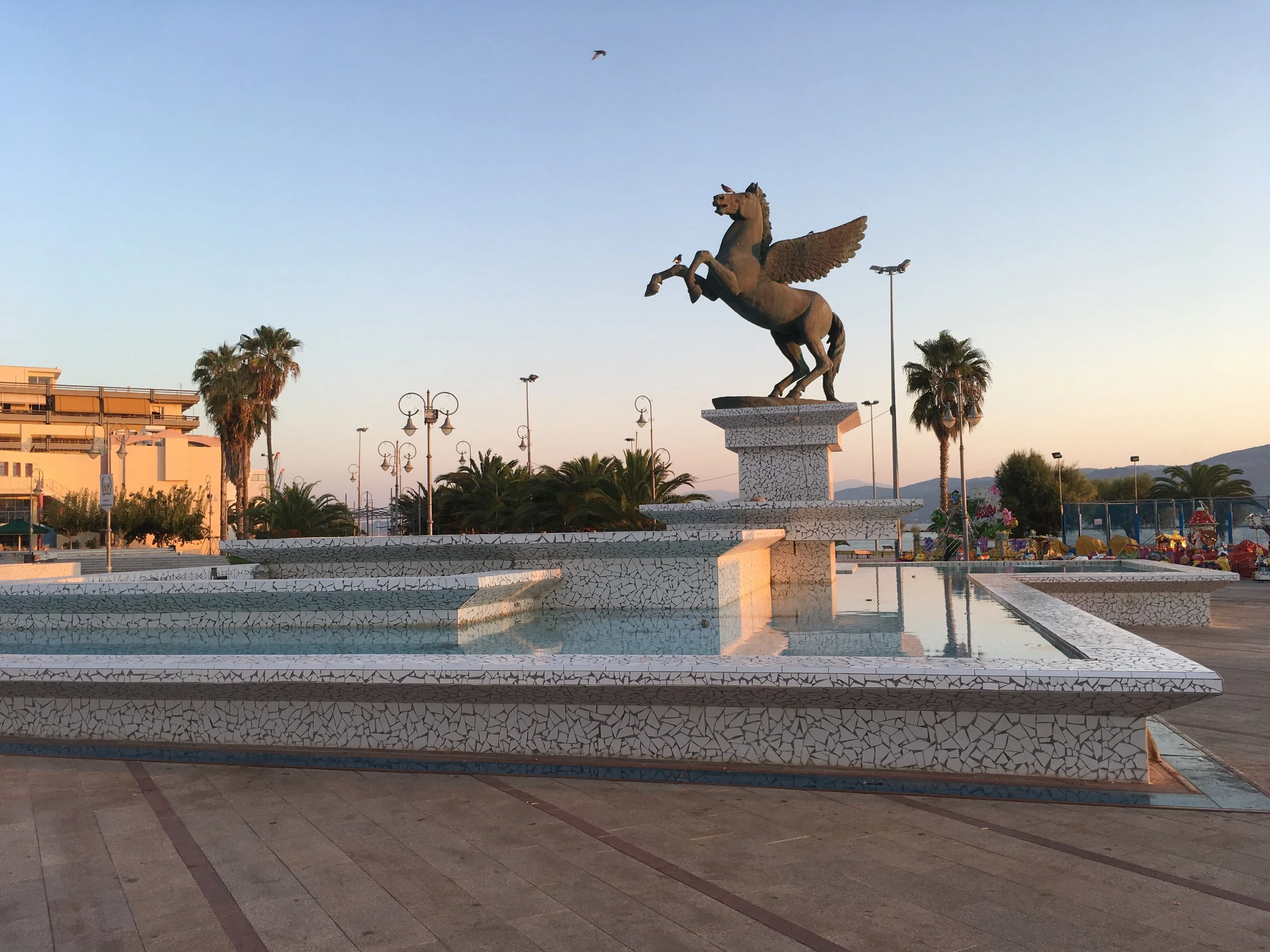  Pegasus fountain in Corinth 