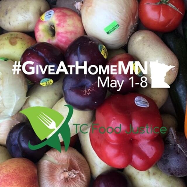 Together we can make sure that every person in our community has access to healthy food. Together we will get through the #COVID19 pandemic. Thank you for your generous support of TC Food Justice during #GiveAtHomeMN! https://www.givemn.org/organizat