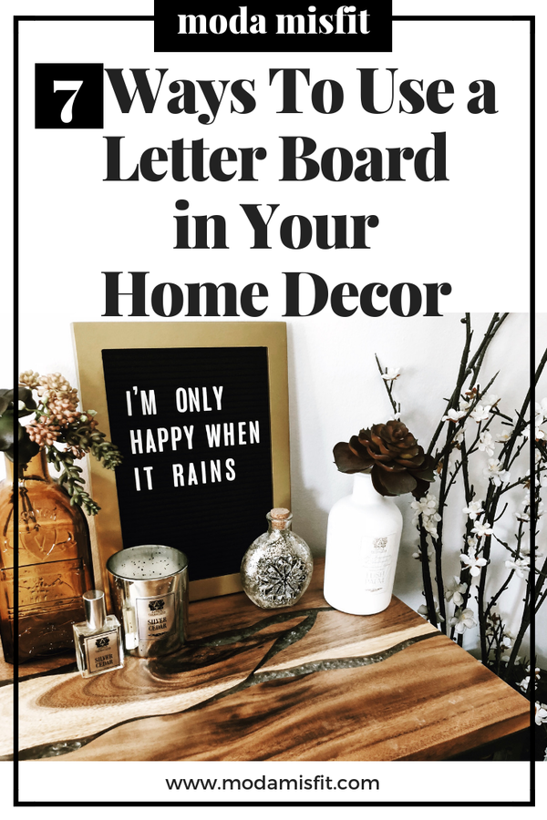7 Creative Ways To Use A Letter Board, Letter Board Room Decor