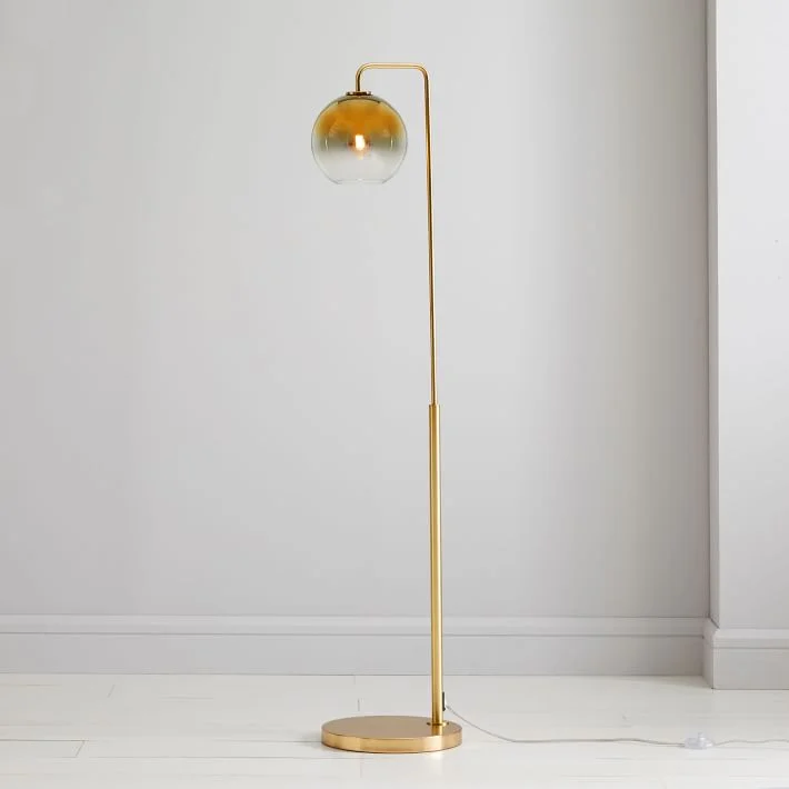 Sculptural Glass Globe Floor Lamp - West Elm