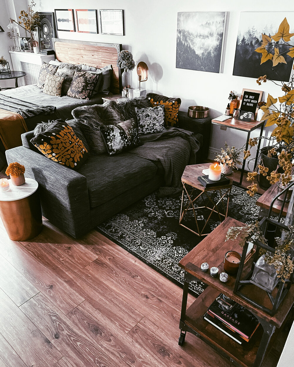 Small Living Room Decor, Studio Bedroom Living Room Ideas