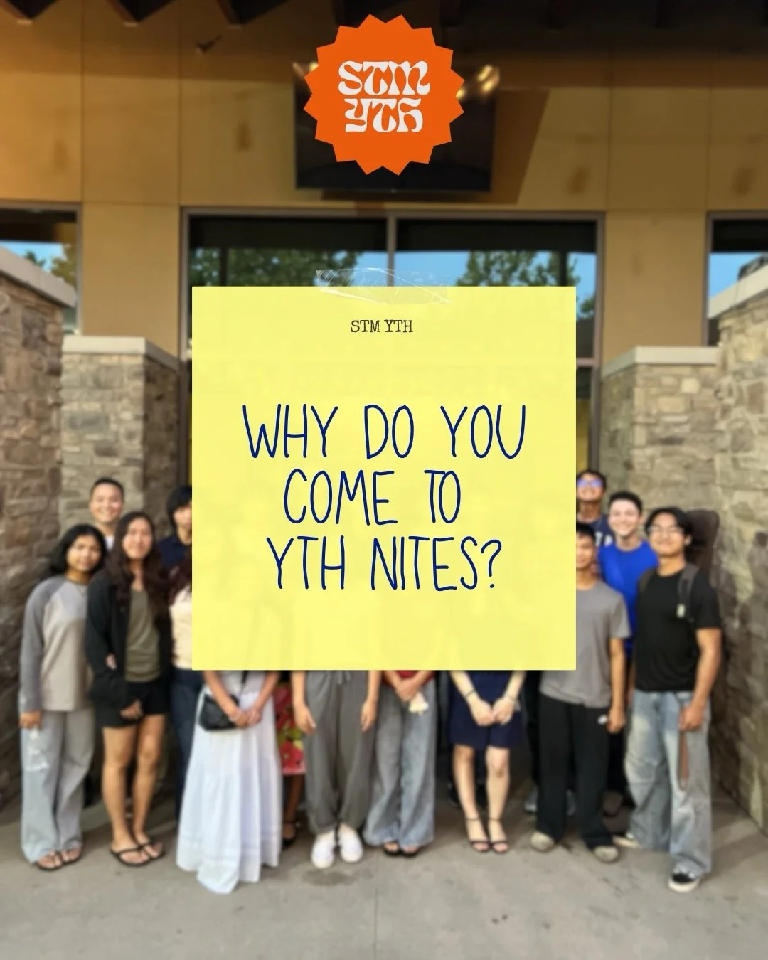 Real answers. 💙

Here&rsquo;s what Youth Night meant to them. We can&rsquo;t wait to see what God has in store next.

✨ Reminder: IGNITE is this Sunday! Calling all confirmed juniors and seniors&mdash;we&rsquo;ll see you there!

#STMYTH #YouthNight 