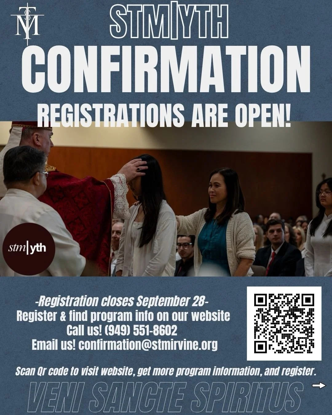 C1 and C2  Registrations for 2026-2027 are NOW OPEN! 
Visit our website for more info! 
#catholic #stm|yth #confirmation #holyspirit #oc