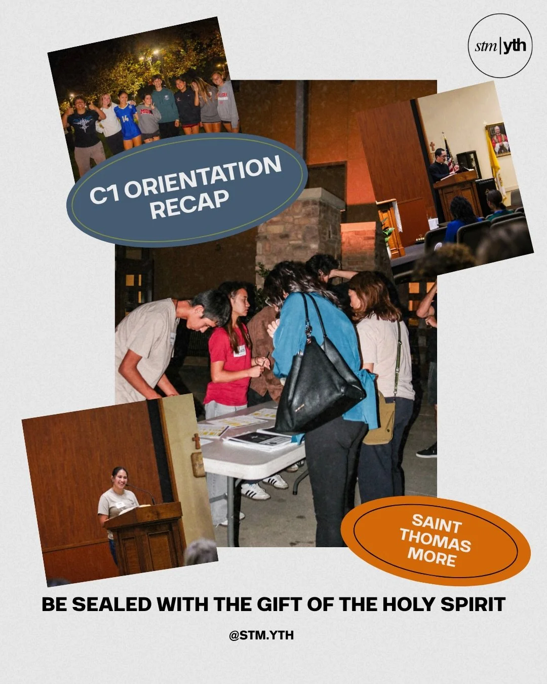 C1 ORIENTATION RECAP! 
We are looking forward to continue working with you all this year! 
VENI SANCTE SPIRITUS
Reminder we have confirmation yth nite kickoff this year Oct 18th at 6pm! 

#oc #confirmation #catholic #stmyth