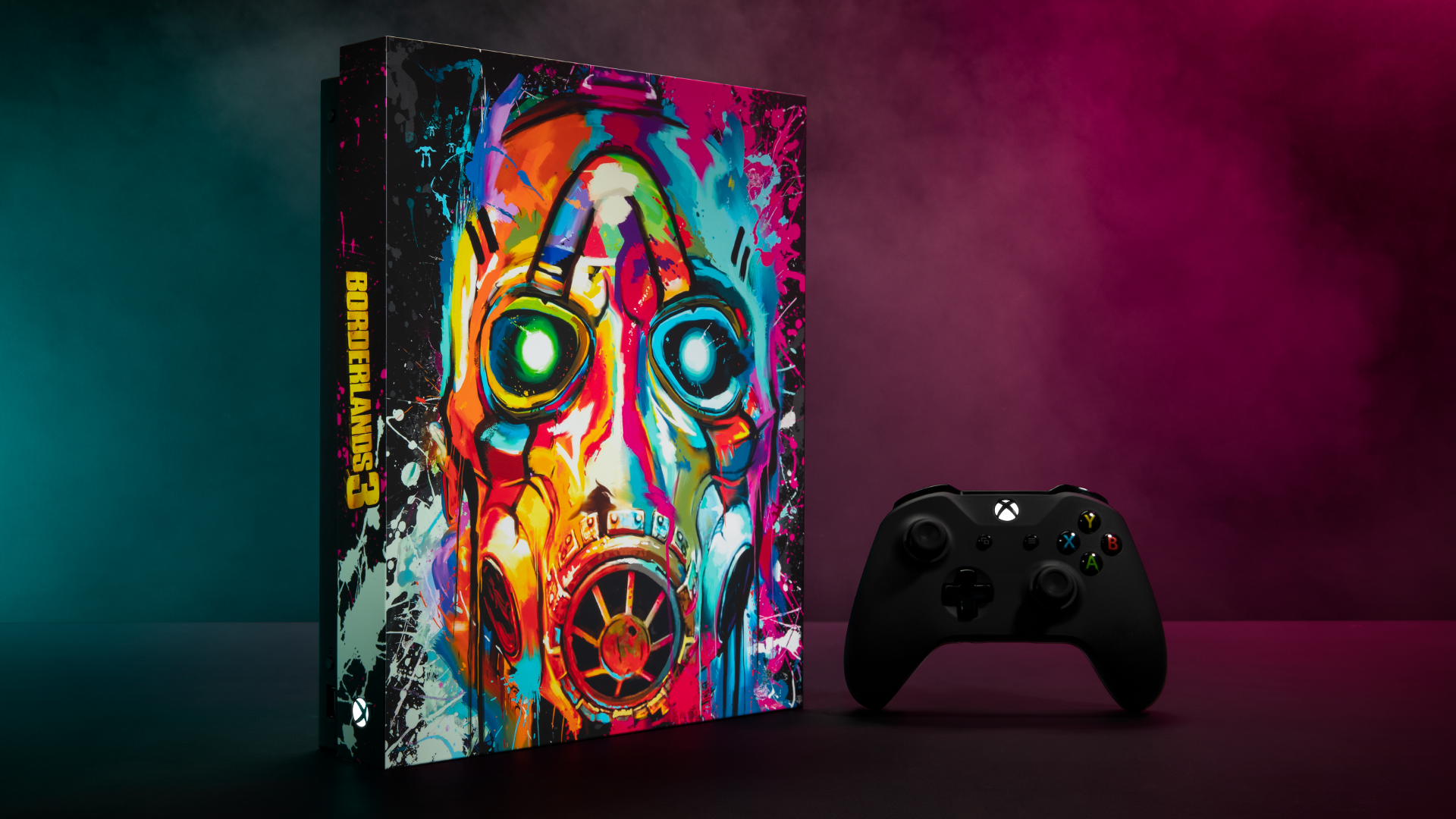 Totally Psycho-delic. RT and tag #BL3Sweepstakes for your chance to win this custom @Borderlands 3 Xbox One X.Borderlands 3 Giveaway Art direction, retouching.