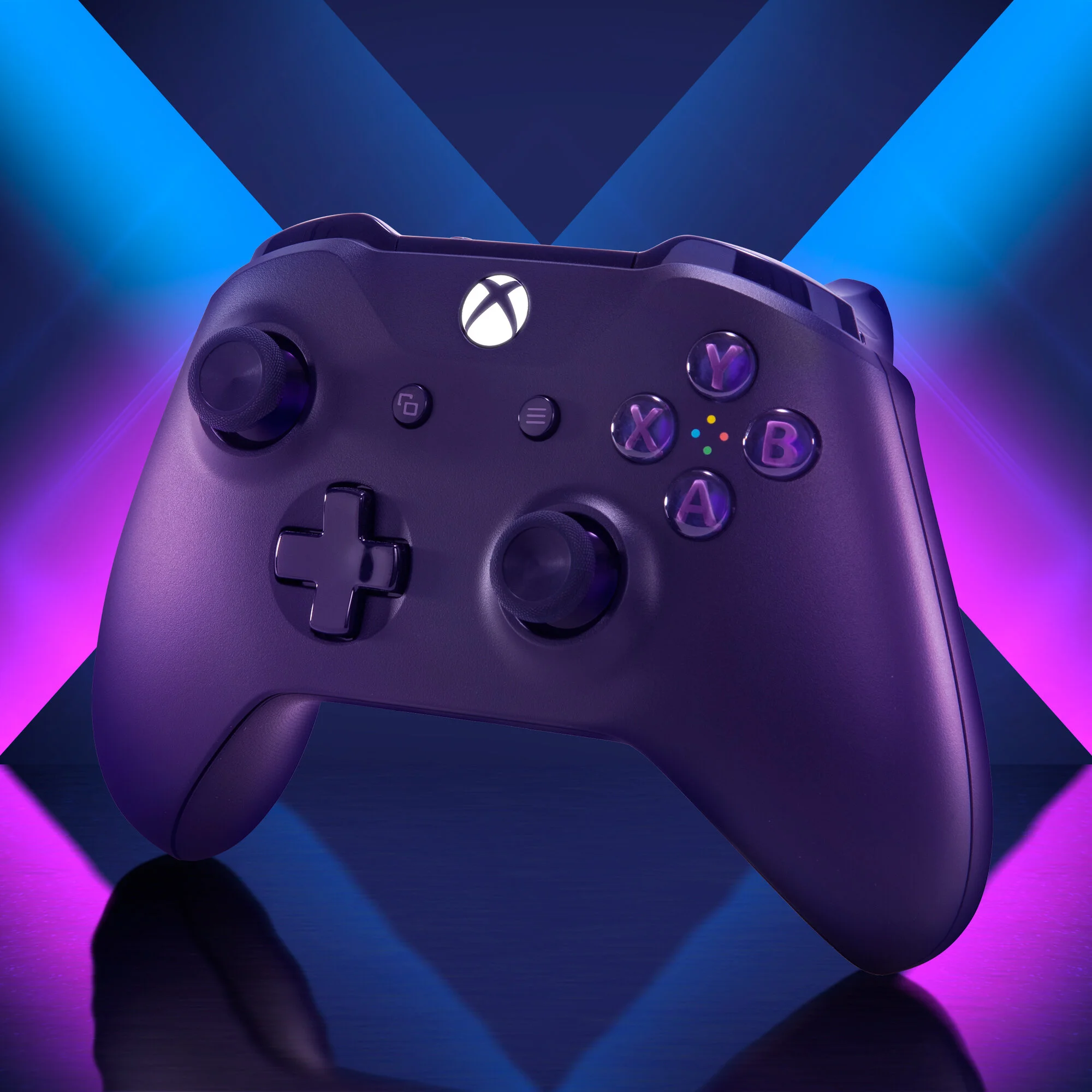 Royale purple. #ForniteFornite Controller Art direction, retouching, design.