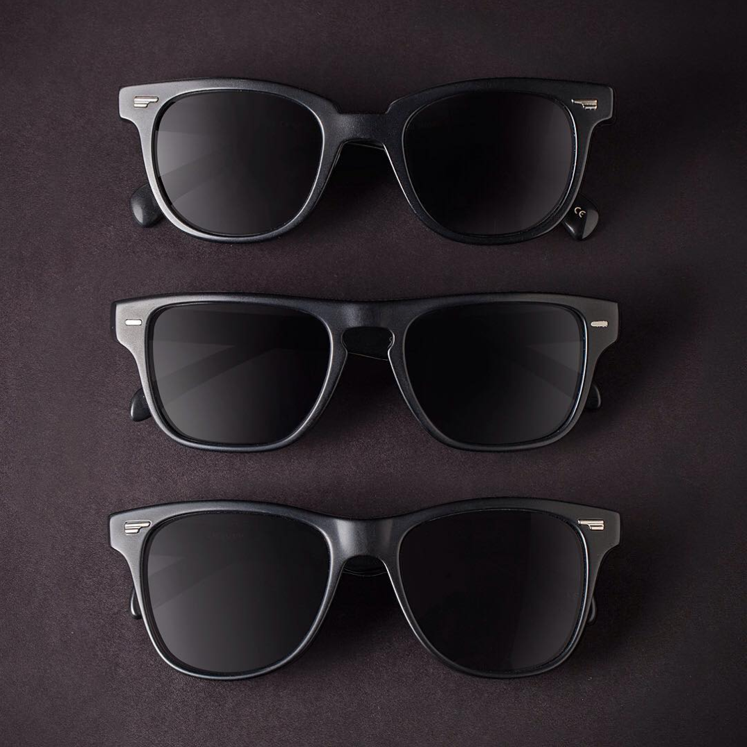 Instagram Matte Black Series: Masek, Strathmore, and Lou sunglasses