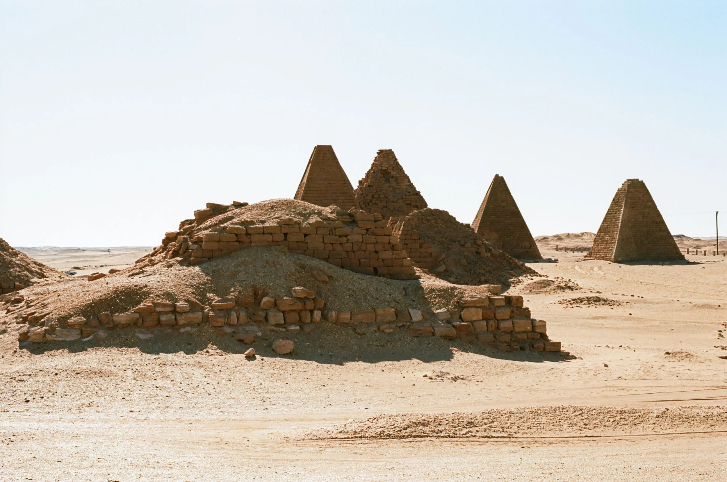 Pyramids of Jebel Barkal. Kodak Ektar 100.