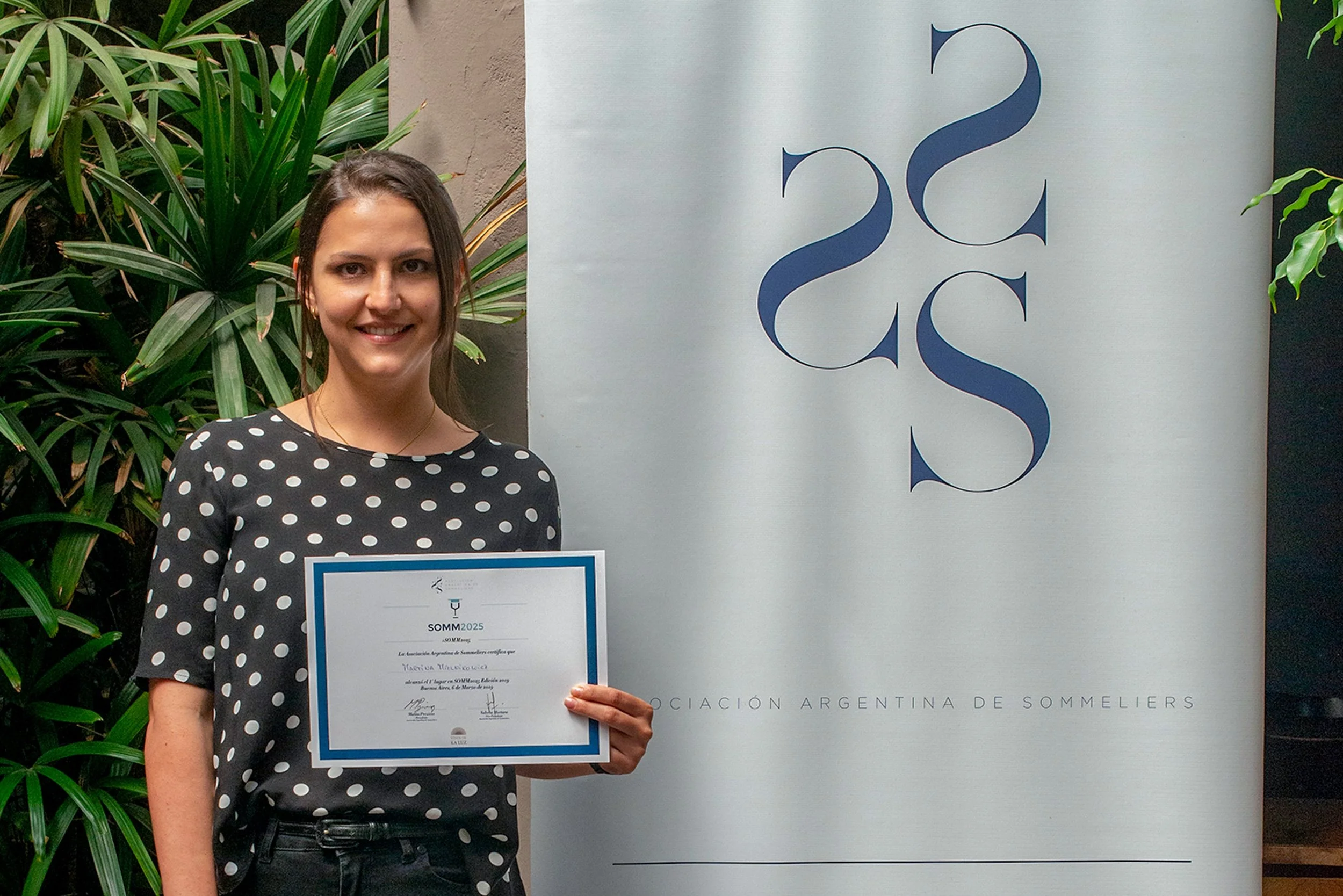 La sommelier Martina Mielnikowicz ganó el concurso SOMM2025 y viajará a España