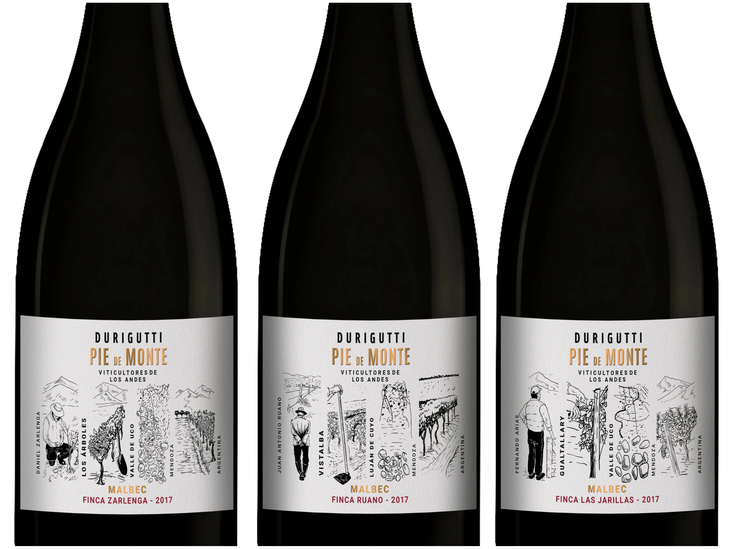 Llega Pie de Monte: tres terroirs interpretados por los hermanos Durigutti en clave Malbec