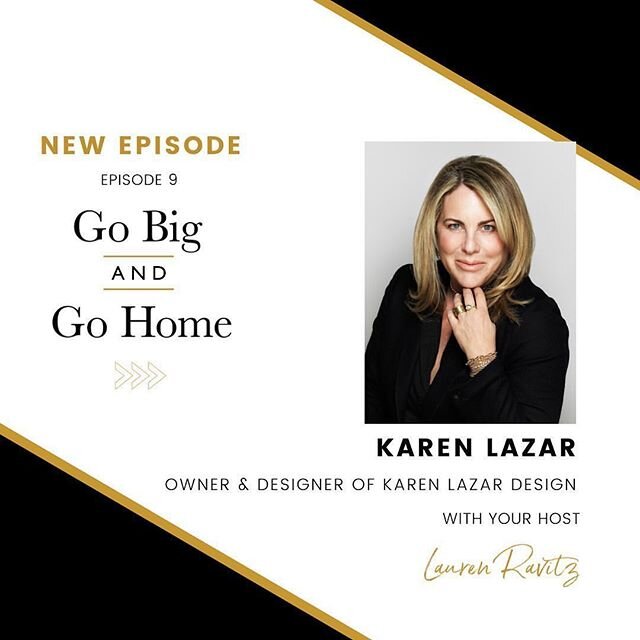 New Episode Alert!! 👏 
#repost @laurenrav @gobigandgohomepodcast 
Karen Lazar is the Owner, Founder, and Designer of Karen Lazar Design and most recognizable for her stackable 14k gold-filled beaded bracelets. Her designs start at around $45 each an