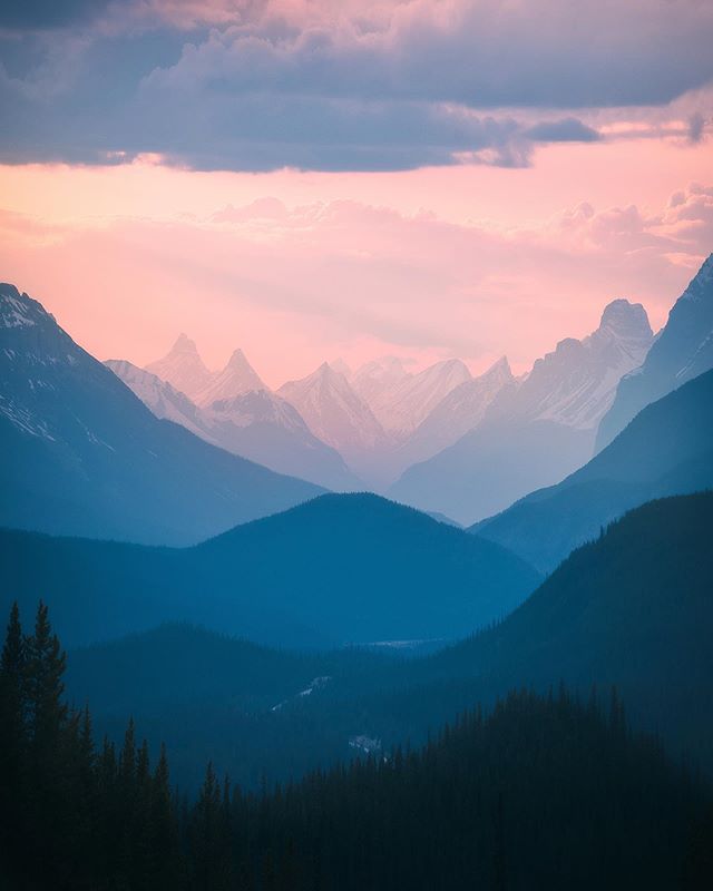 Caught some amazing layers the other night on a drive through the Rockies. This place continually makes me feel blessed to live near such an incredible region.