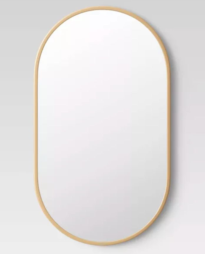 Boho Modern - Stamped Metal Brass Mirror 