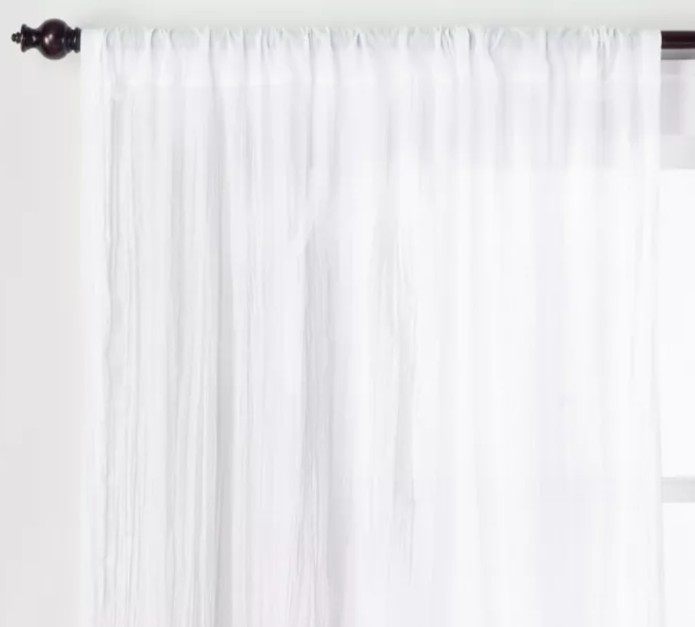 Boho Modern - Opal House Crushed Sheet Curtain