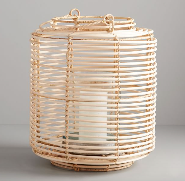 Boho Modern - Natural Rattan Lantern 