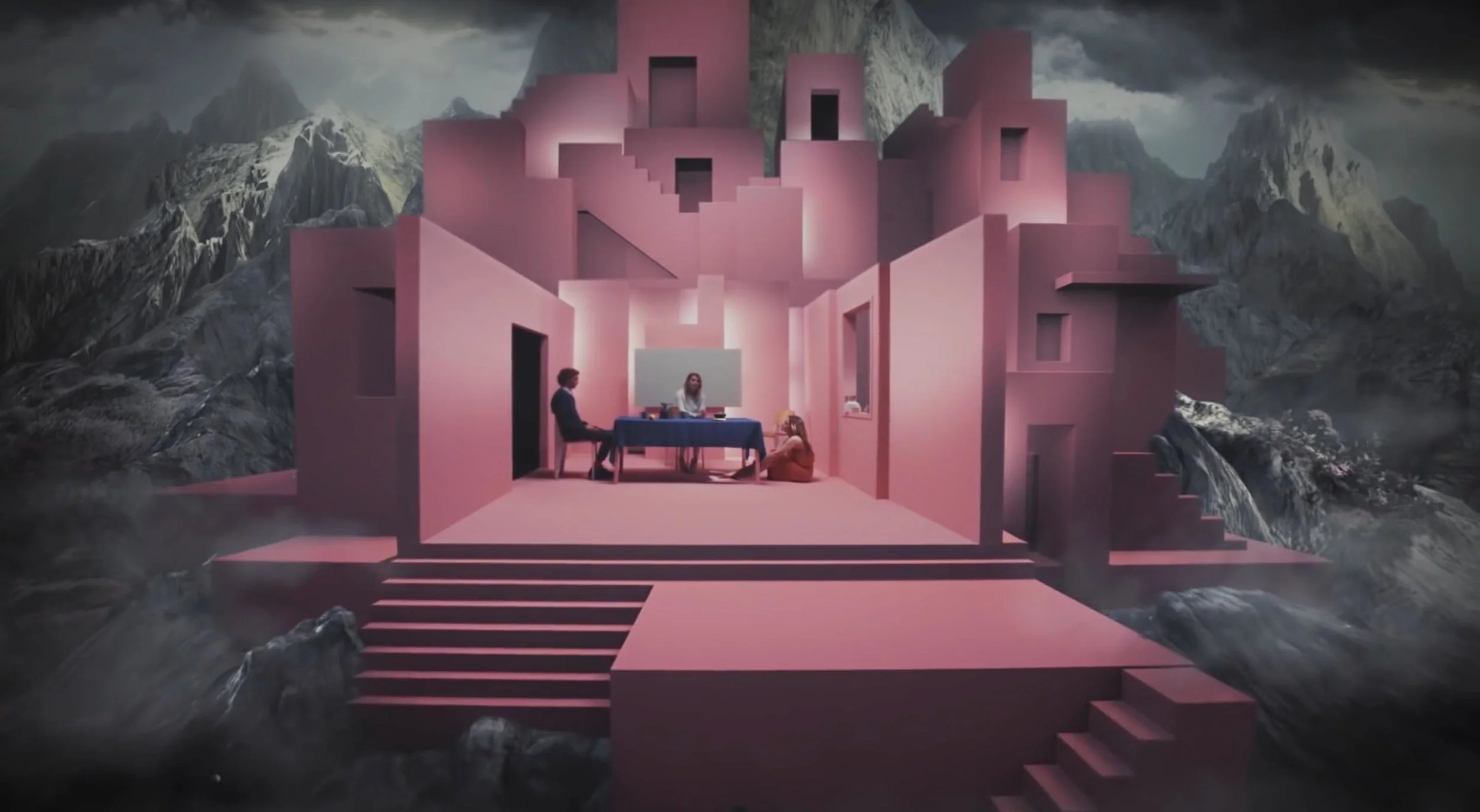 Coeur de Pirate - Undone Music Video- wall bi dimensional decor, CGI mix, VFX and prop master.