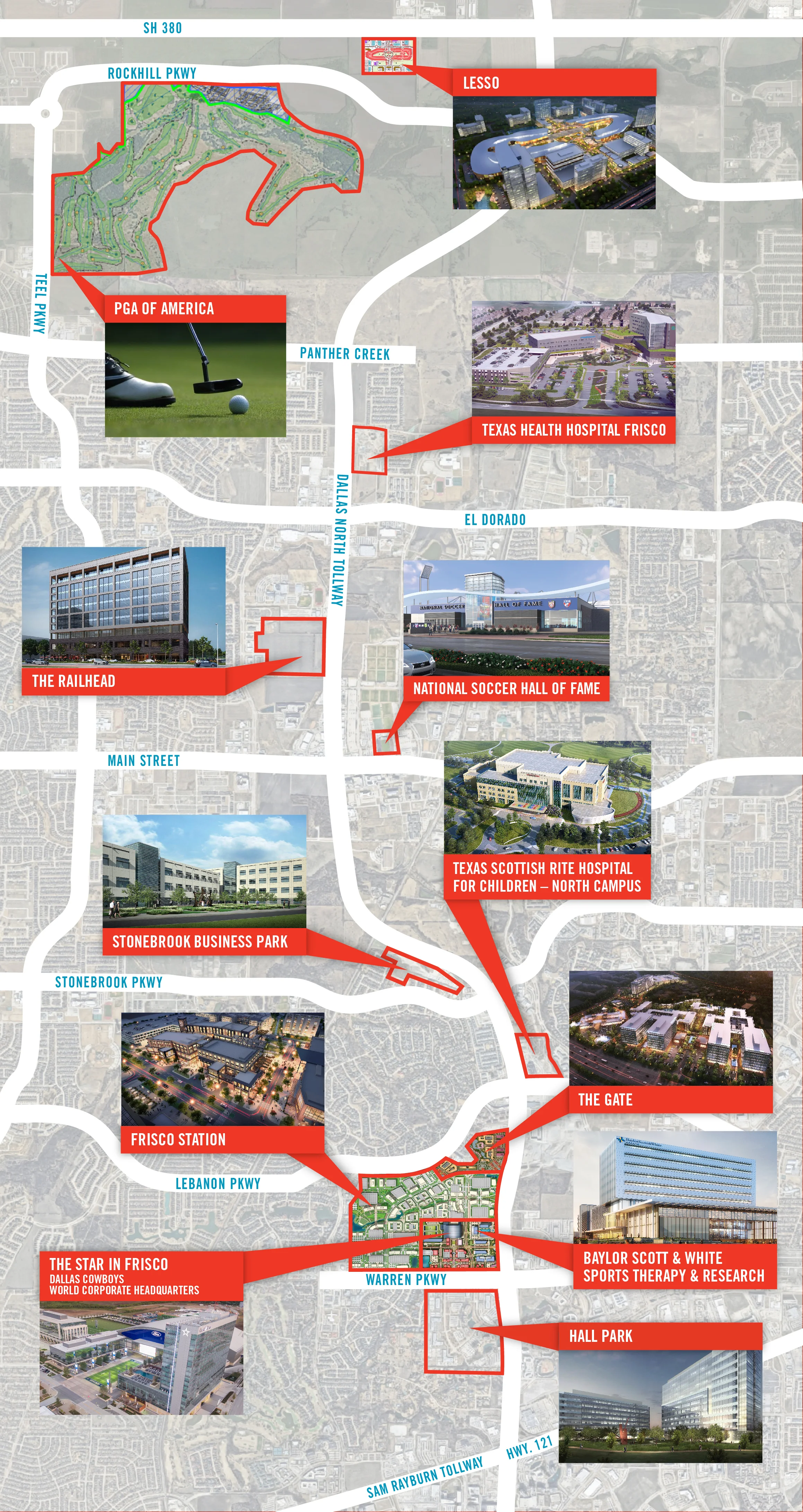 Frisco North Platinum Corridor Map