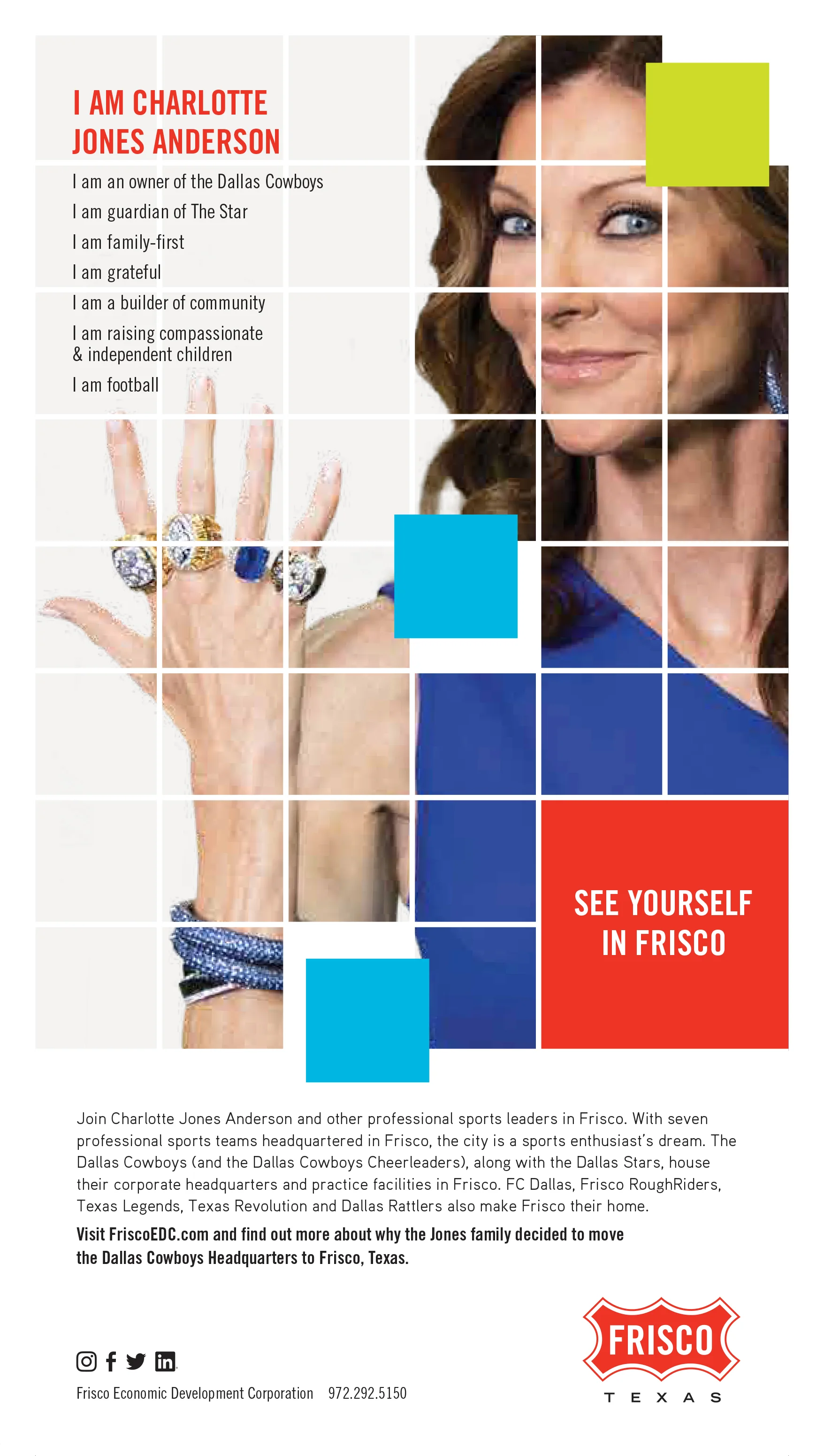 See Yourself in Frisco Campaign - I am Charlotte Jones Anderson