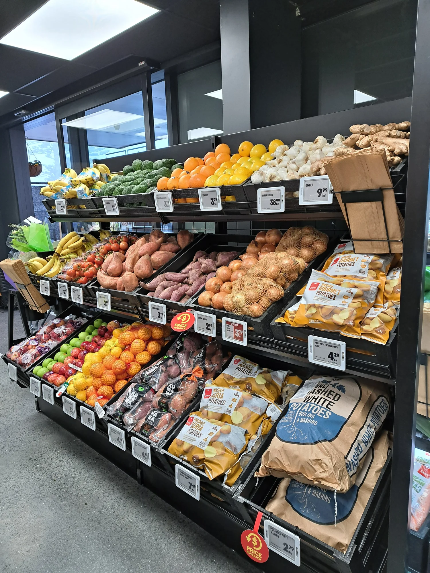 Produce Retail Rack Produce — NZ Retail Equipment - shopping trolleys, shelves, roll cages ...