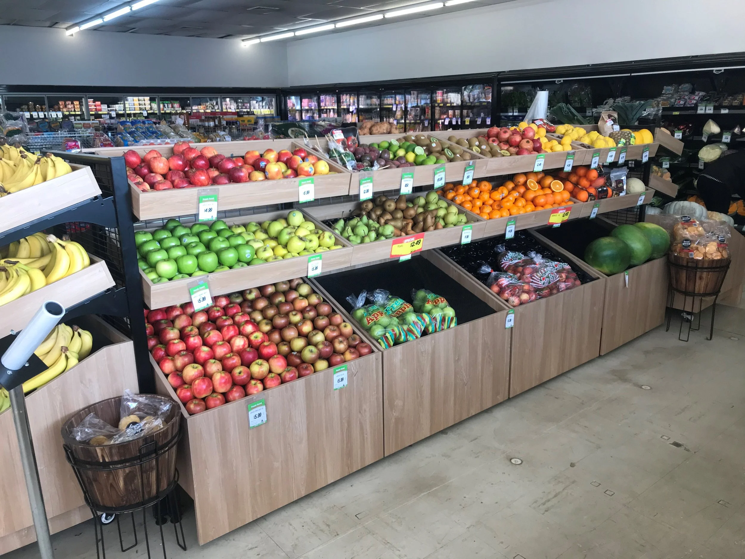 Produce Retail Rack Produce — NZ Retail Equipment - shopping trolleys, shelves, roll cages ...